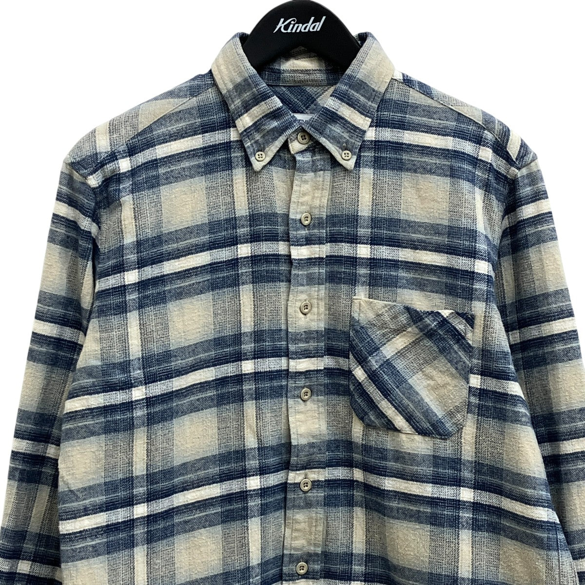 SHIRT COTTON TWILL OMBRE PLAID長袖シャツNN-S4103
