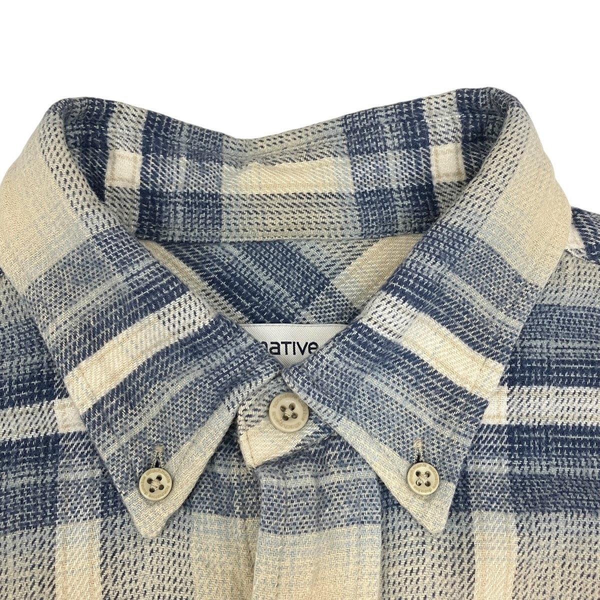 SHIRT COTTON TWILL OMBRE PLAID長袖シャツNN-S4103