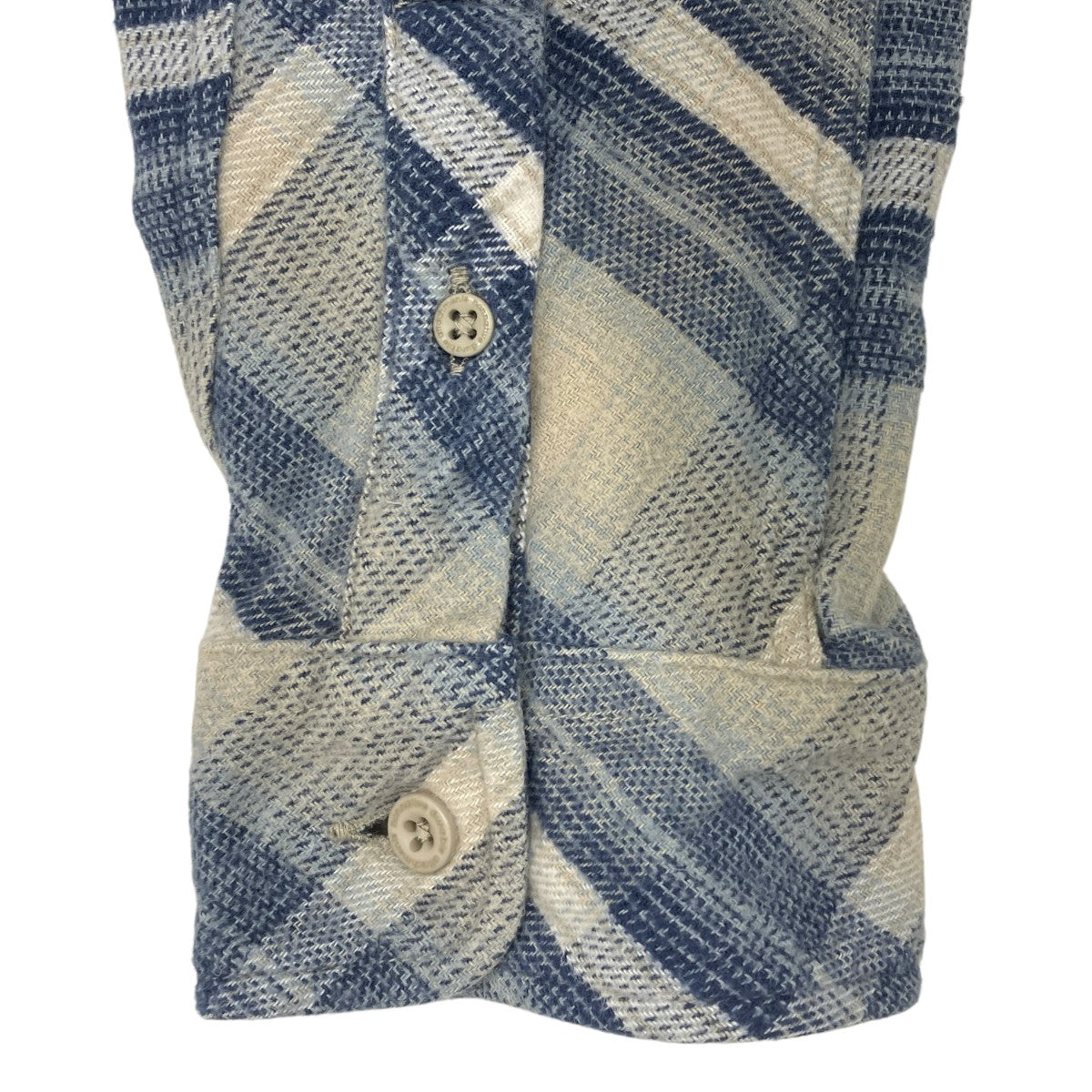 SHIRT COTTON TWILL OMBRE PLAID長袖シャツNN-S4103