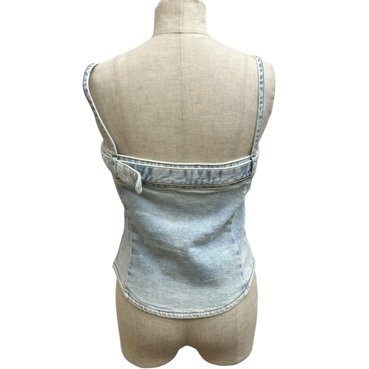 DE-LUCY-S DE-LUCY-S DENIM TANK TOPノースリーブカットソー0JGAA