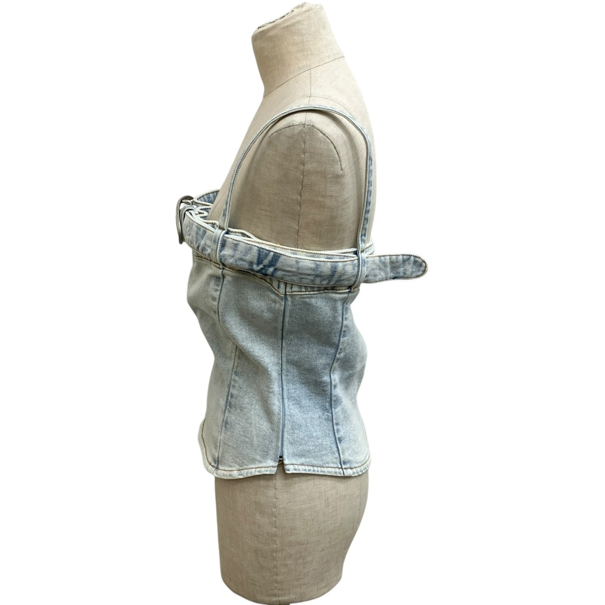 DE-LUCY-S DE-LUCY-S DENIM TANK TOPノースリーブカットソー0JGAA