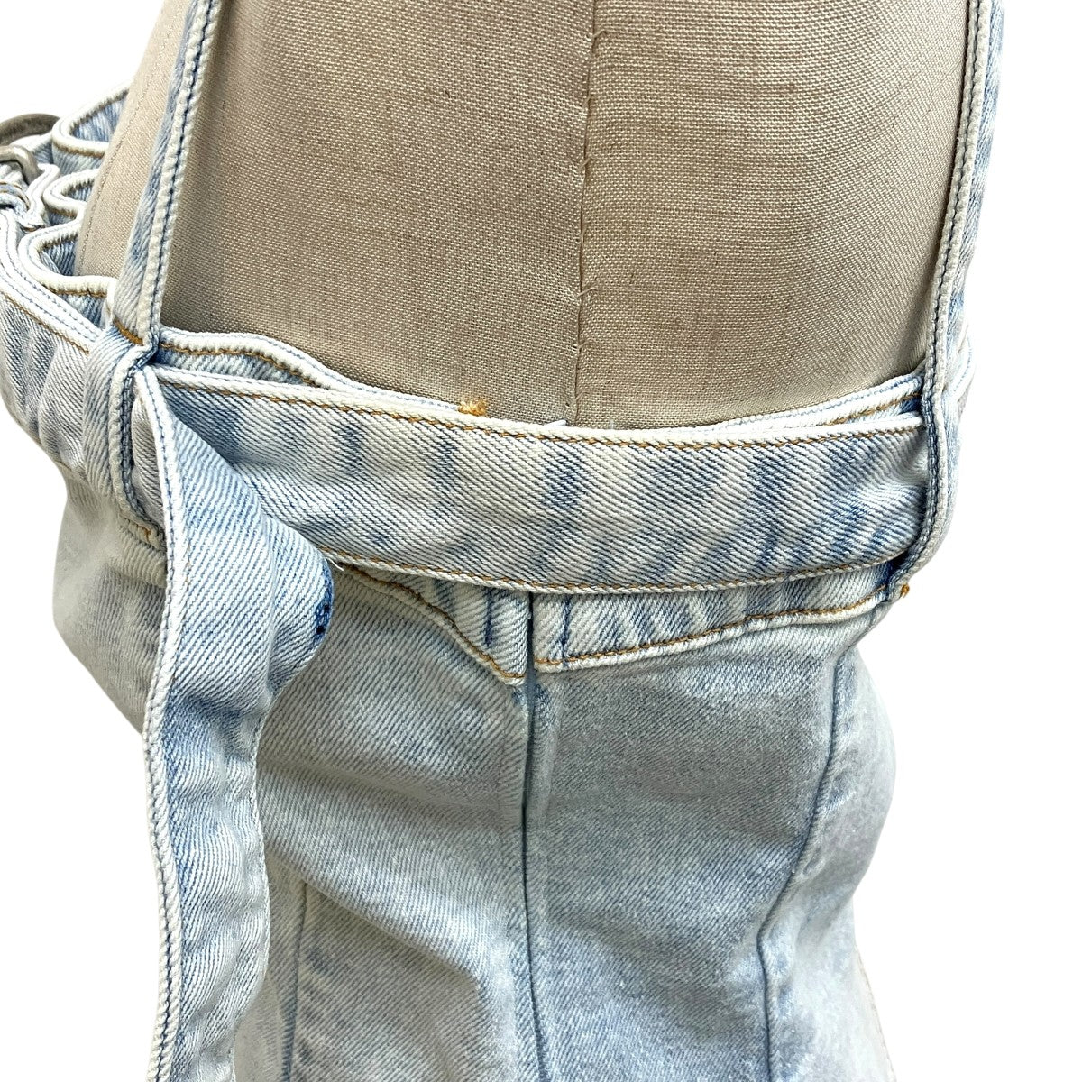 DE-LUCY-S DE-LUCY-S DENIM TANK TOPノースリーブカットソー0JGAA