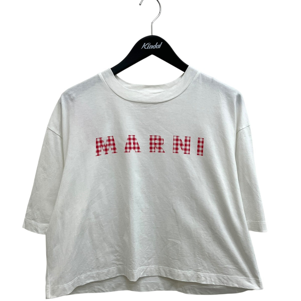 25SSロゴT クロップド丈 クルーネックTシャツTHJE0333P6