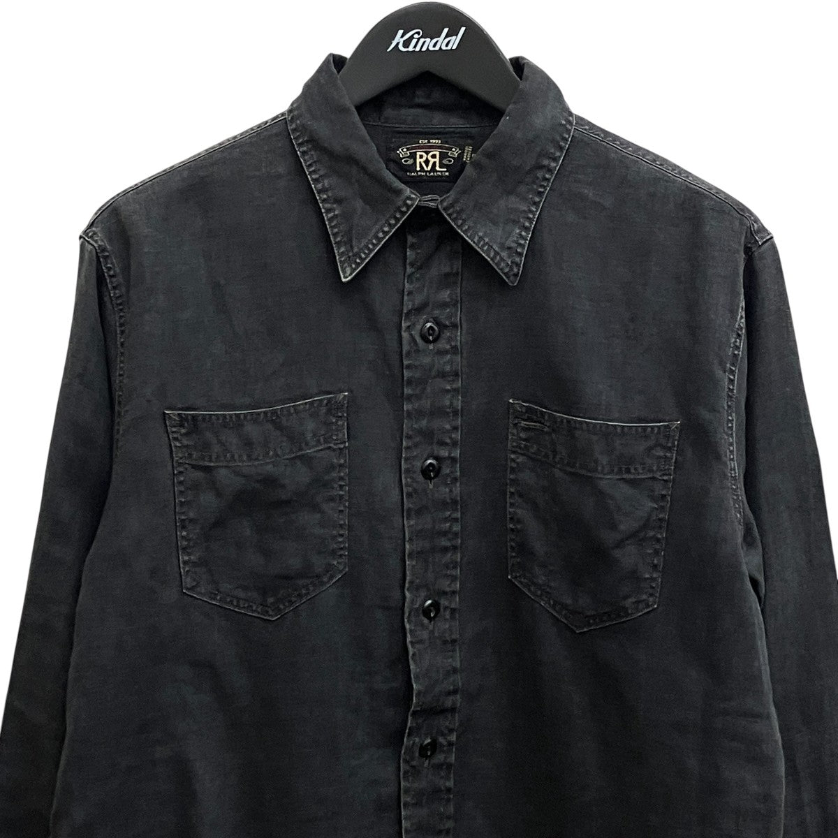 Linen Workshirt Black長袖シャツ782928563001