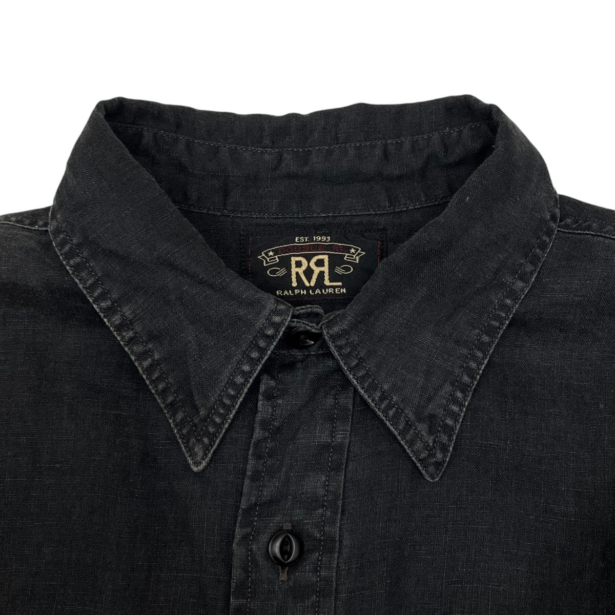 Linen Workshirt Black長袖シャツ782928563001