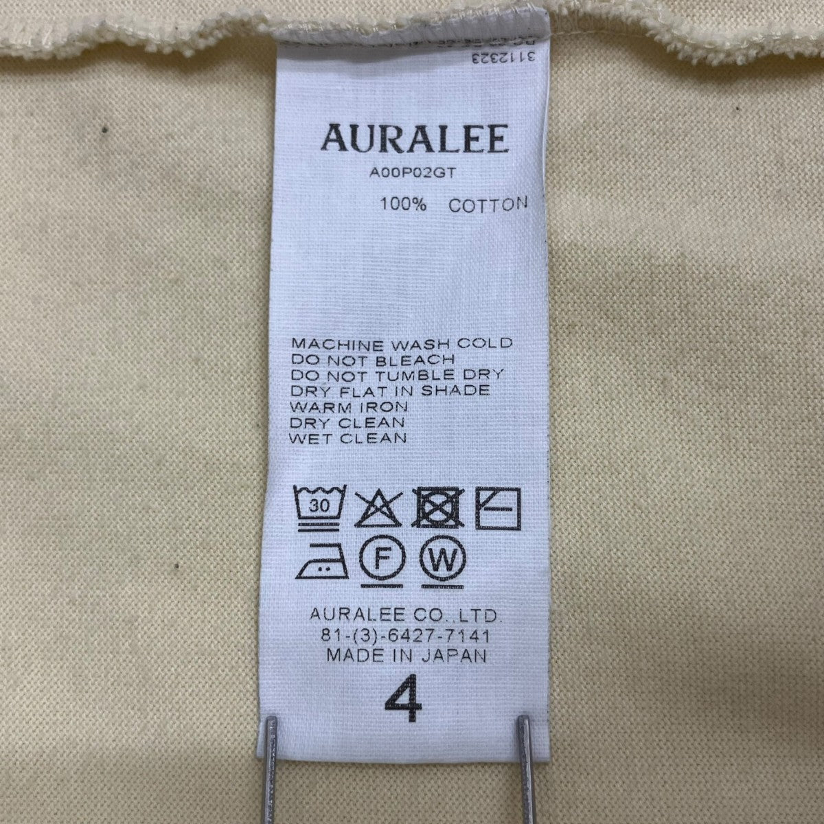 LUSTER PLAITING TEE半袖カットソーA00P02GT