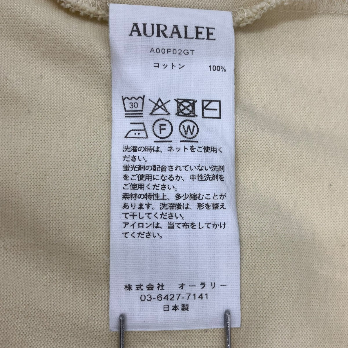 LUSTER PLAITING TEE半袖カットソーA00P02GT