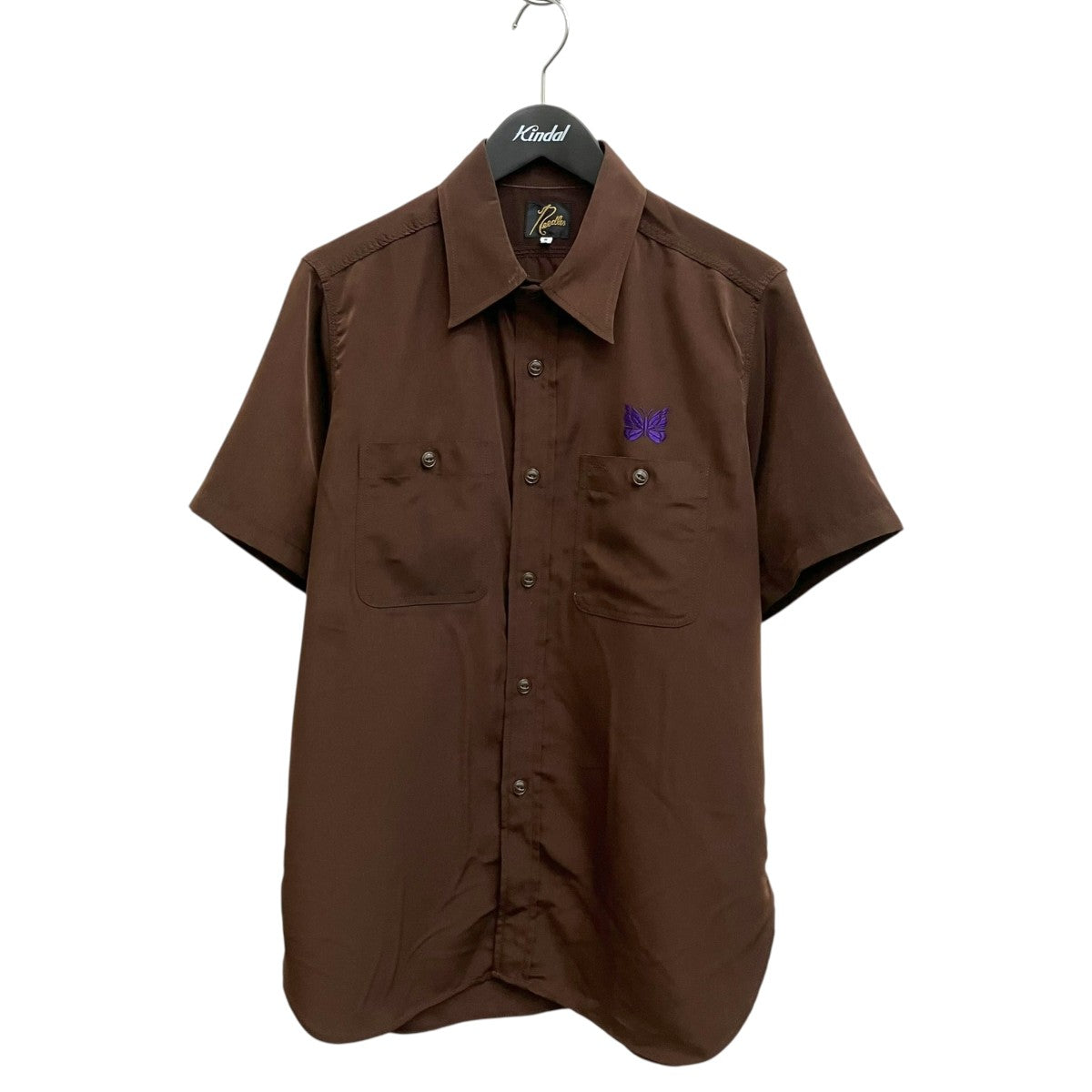 S S Work Shirt-Poly ClothパピヨンショートスリーブシャツIN136