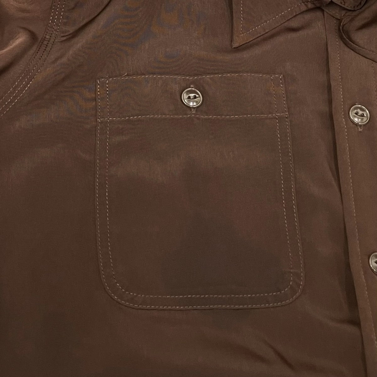S S Work Shirt-Poly ClothパピヨンショートスリーブシャツIN136