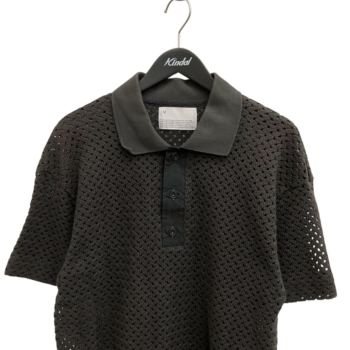 RASCHEL MESH Polo ShirtニットポロシャツVOMP-N121