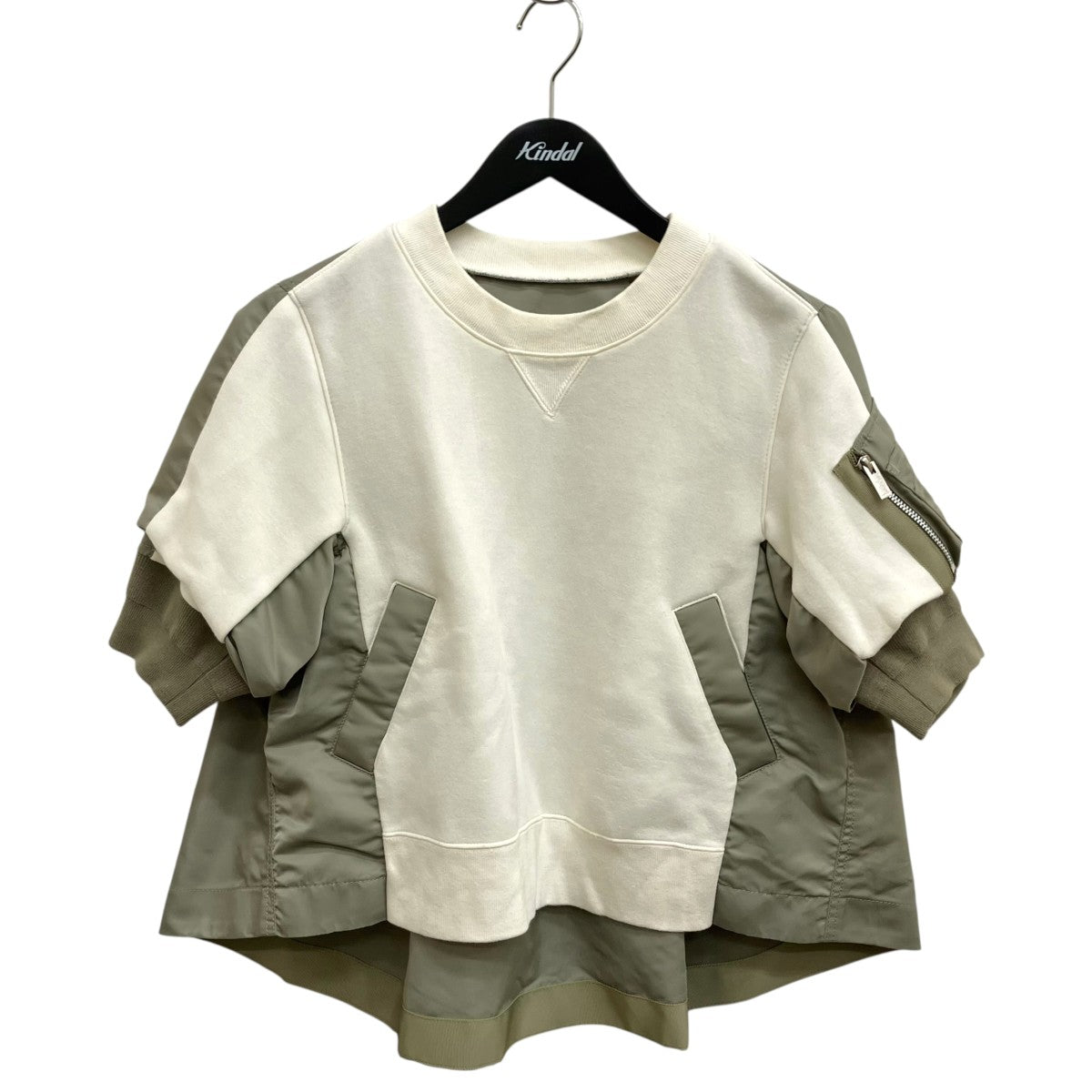24SSNylon Twill Sponge Sweat Pullover半袖スウェット24-07539