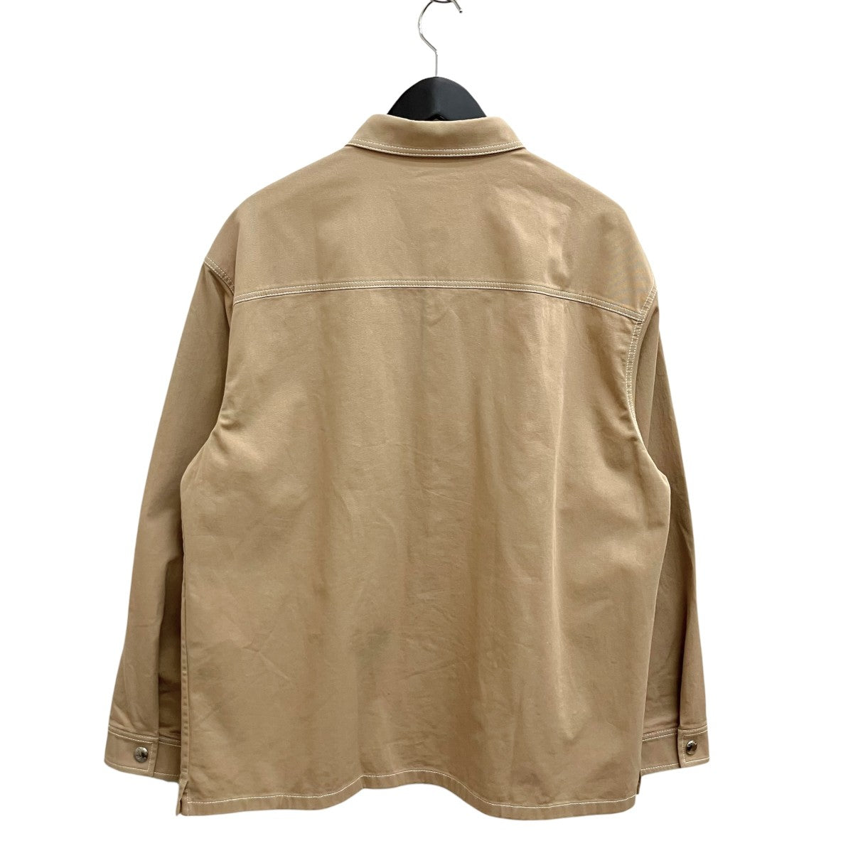 23AW トライアングル ロゴ コットン ポリウレタン シャツ ジャケット SC696 S232 1081