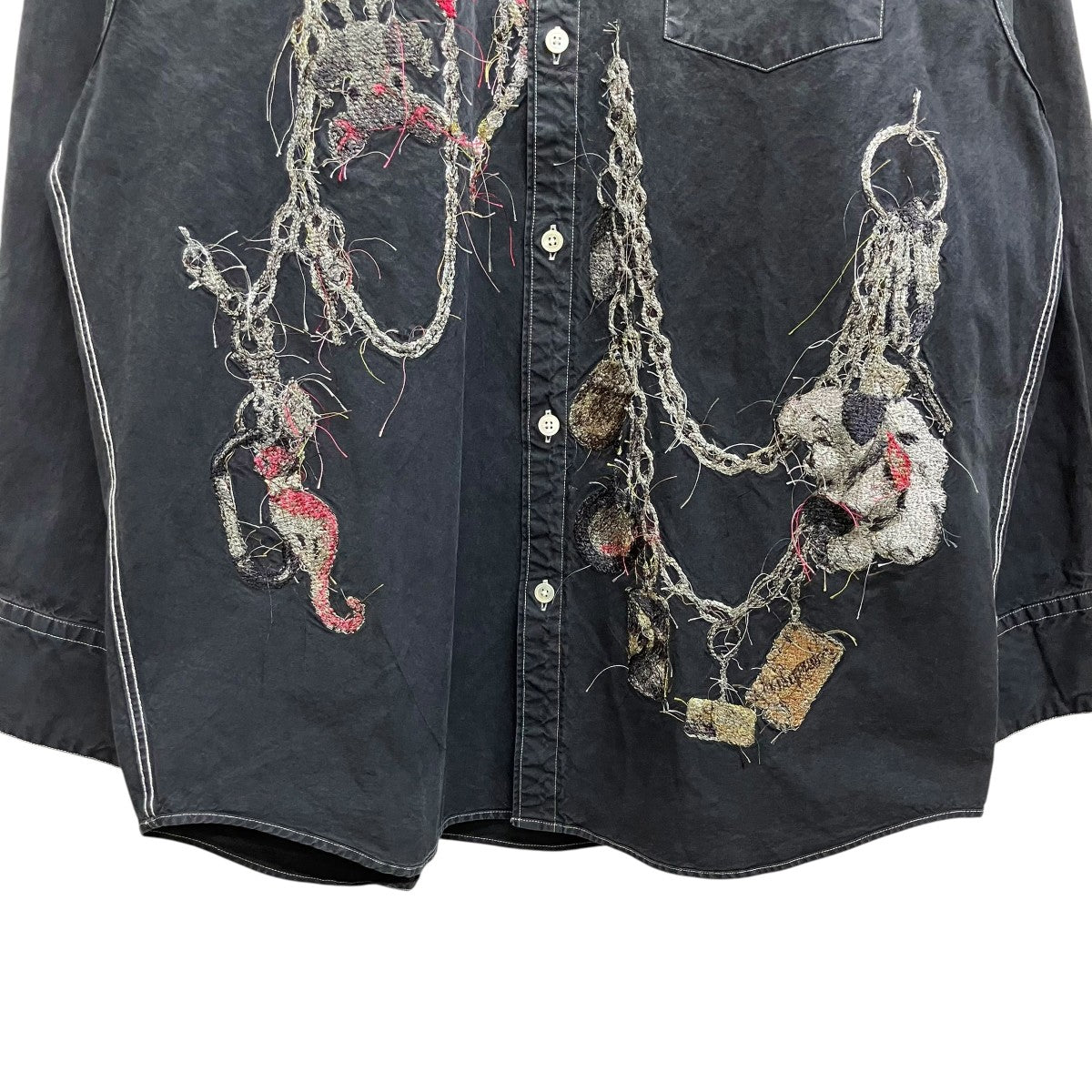 25AWEMBROIDERED CHAIN SHIRT長袖シャツ25AW42SH162