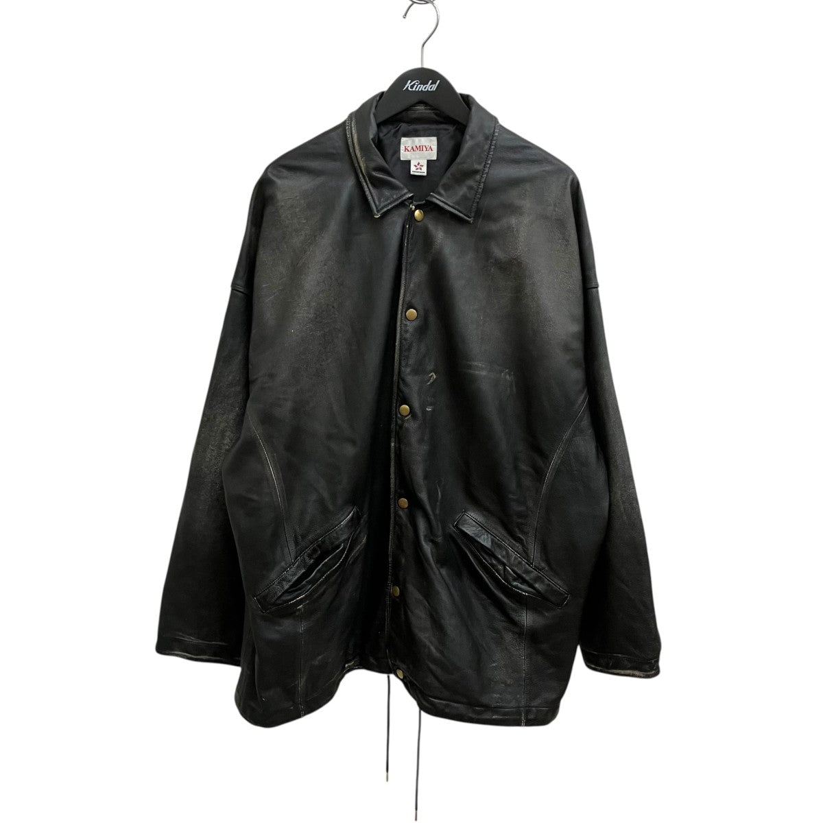 25AWDistressed Leather Coach JaketレザージャケットG15BL011