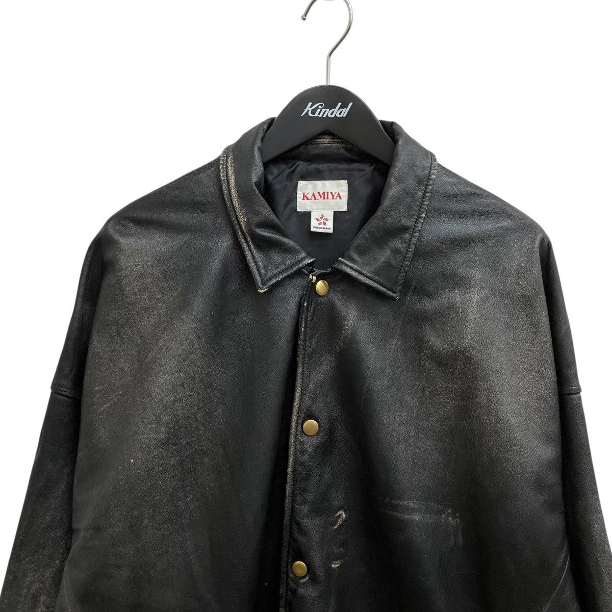 25AWDistressed Leather Coach JaketレザージャケットG15BL011