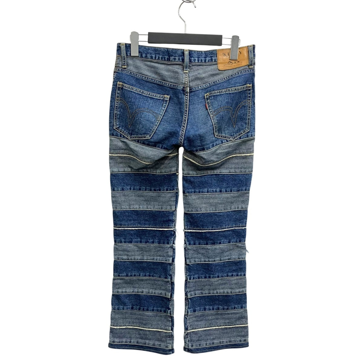 KINKY JEANS ツギハギ加工 ウミヘビデニムデニムパンツ2AP-9631