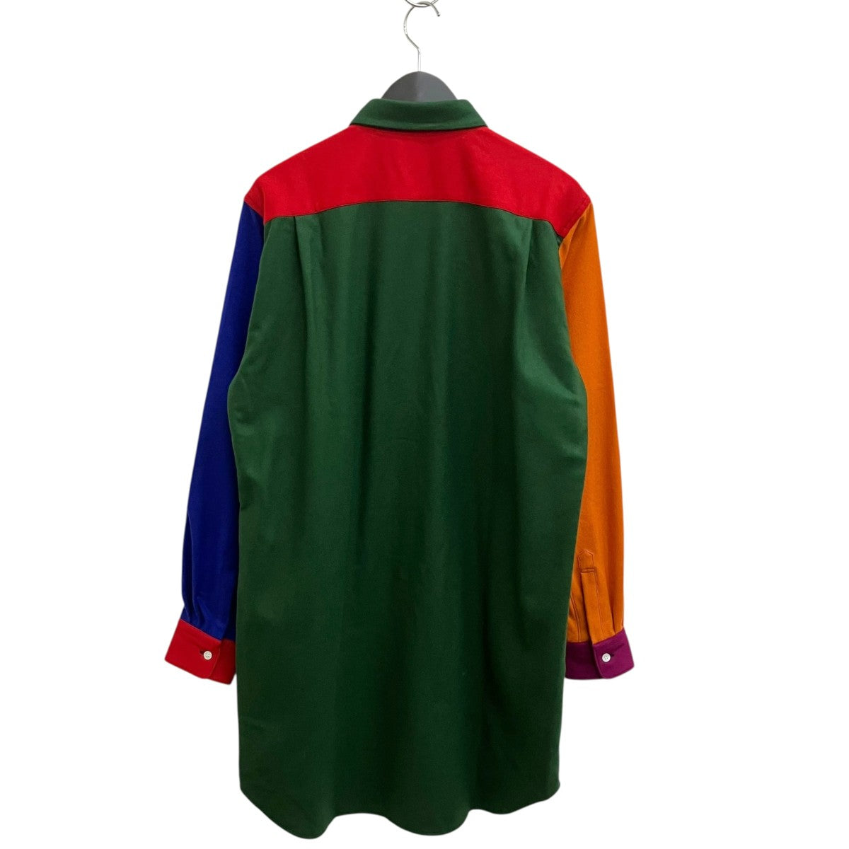 25AWパッチワークロングシャツ長袖シャツPP-B032