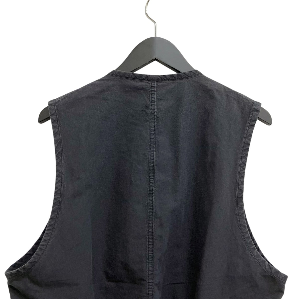 GROUND Y C NY SULFUR DYEING STONE WASH BIO PIPING VESTベストGL-V01-002 古着・中古-4枚目のアイテム画像