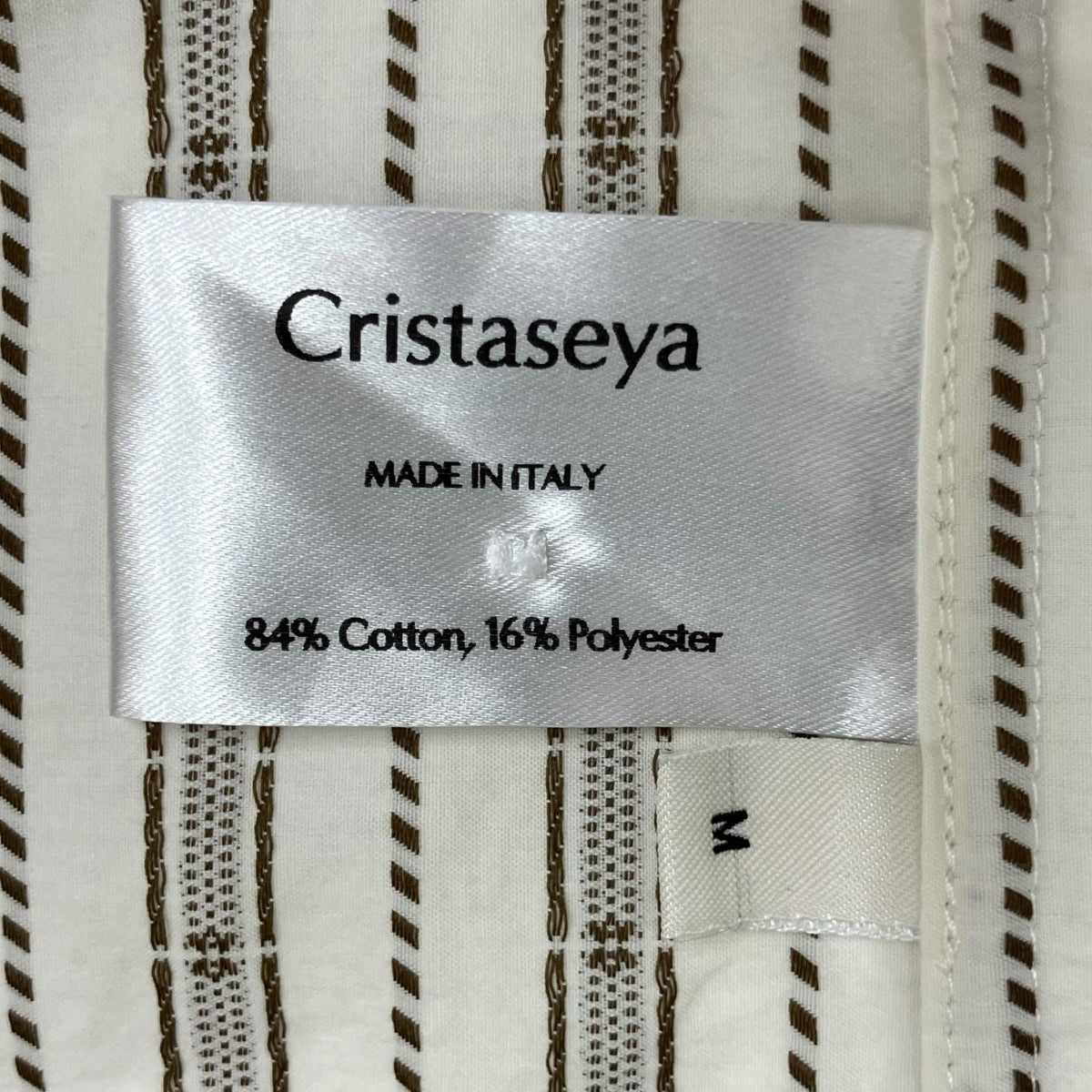 Cristaseya OVERSIZED CLASSIC COLLARストライプシャツ 古着・中古-8枚目のアイテム画像