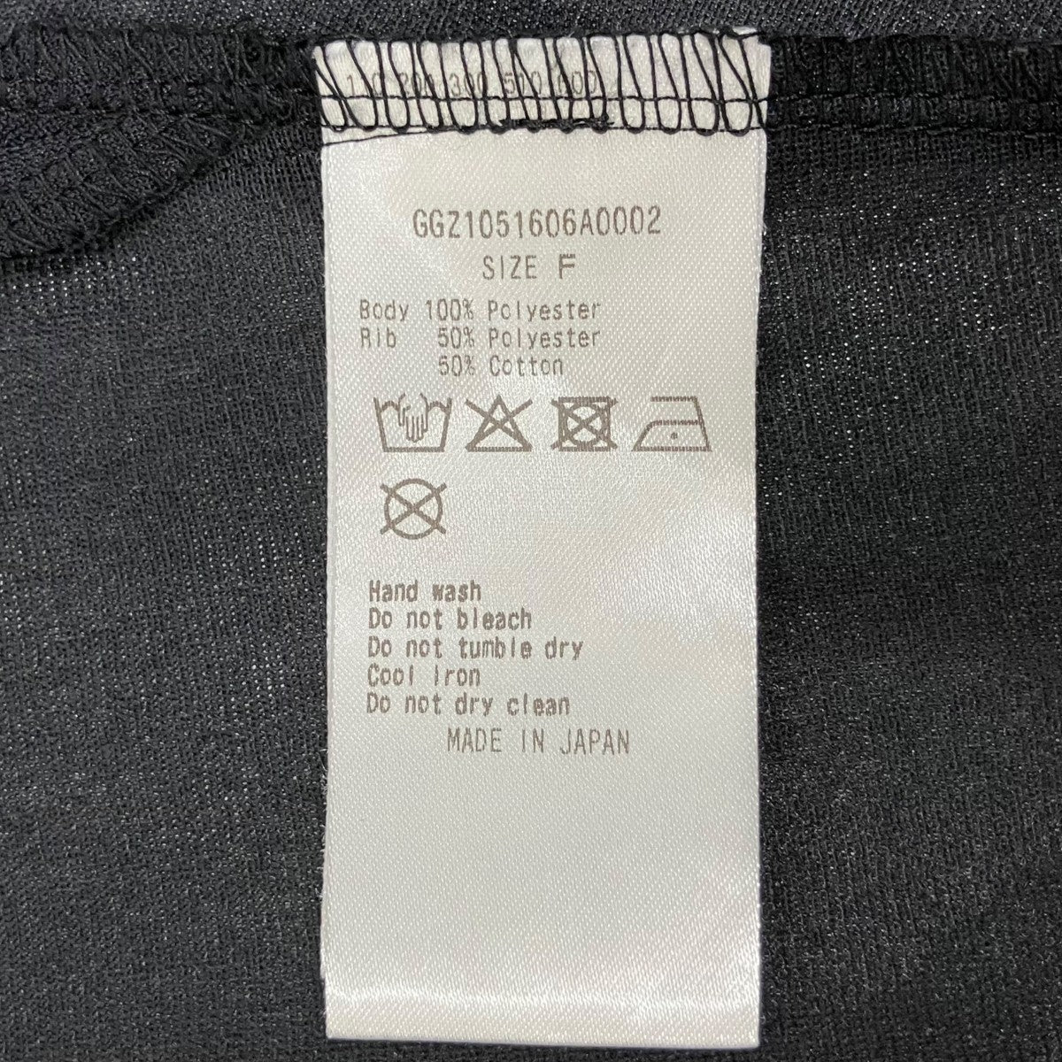 25SSバックフレアカットソーノースリーブカットソーGGZ1051606A0002