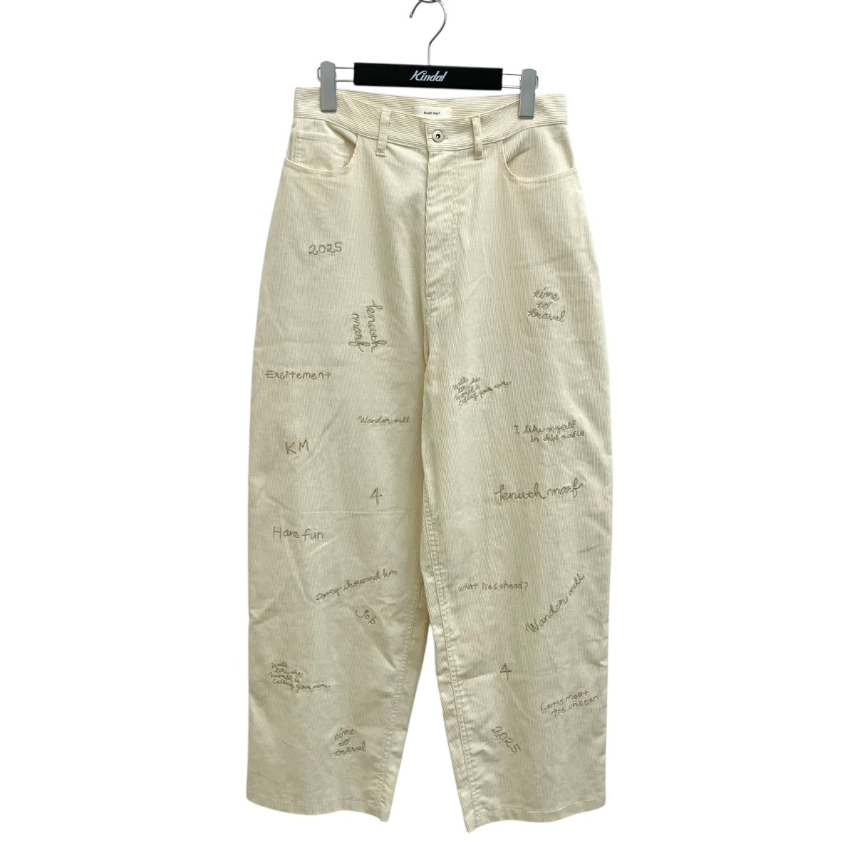 embroidered corduroy pantsコーデュロイパンツKM25AN06