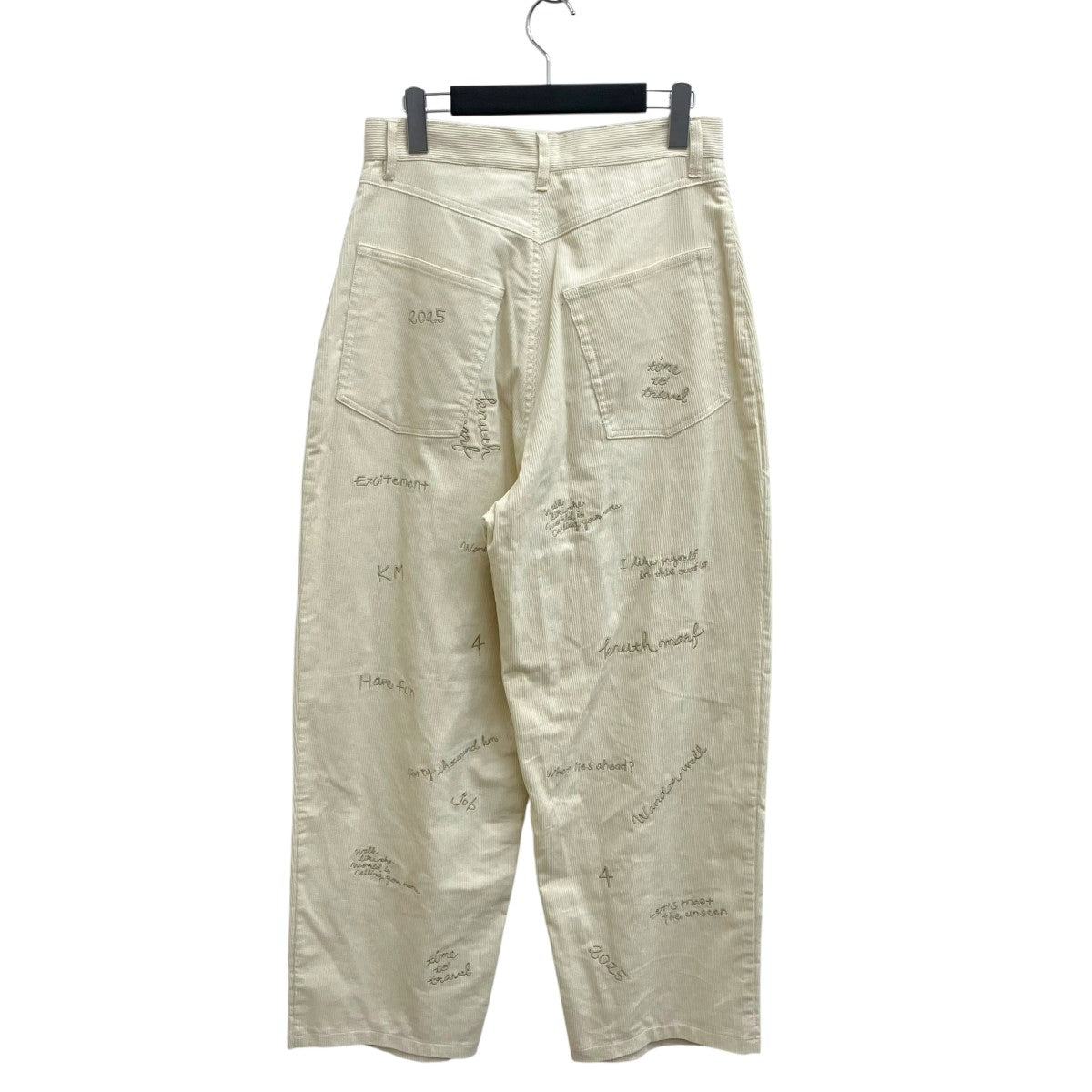 embroidered corduroy pantsコーデュロイパンツKM25AN06