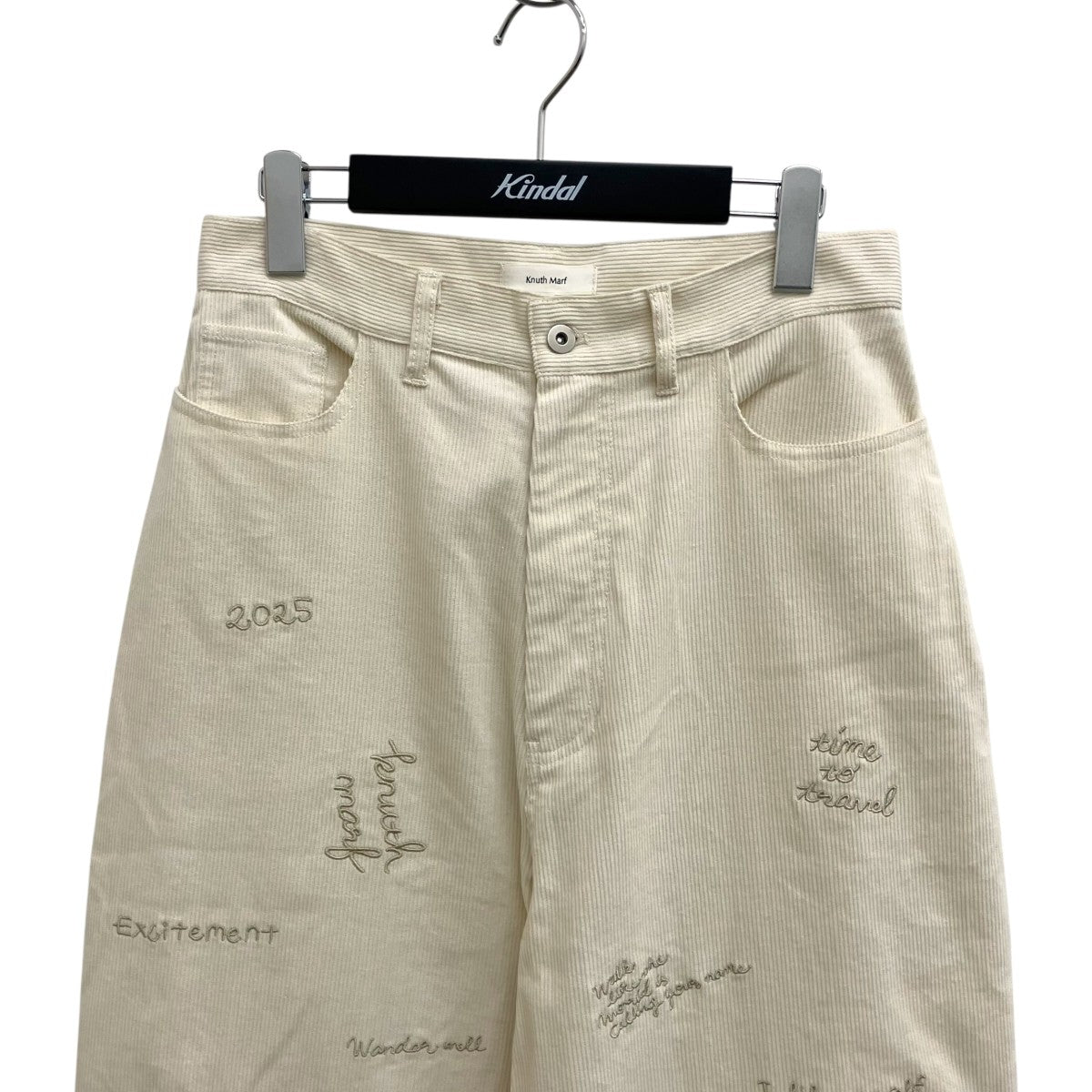 embroidered corduroy pantsコーデュロイパンツKM25AN06