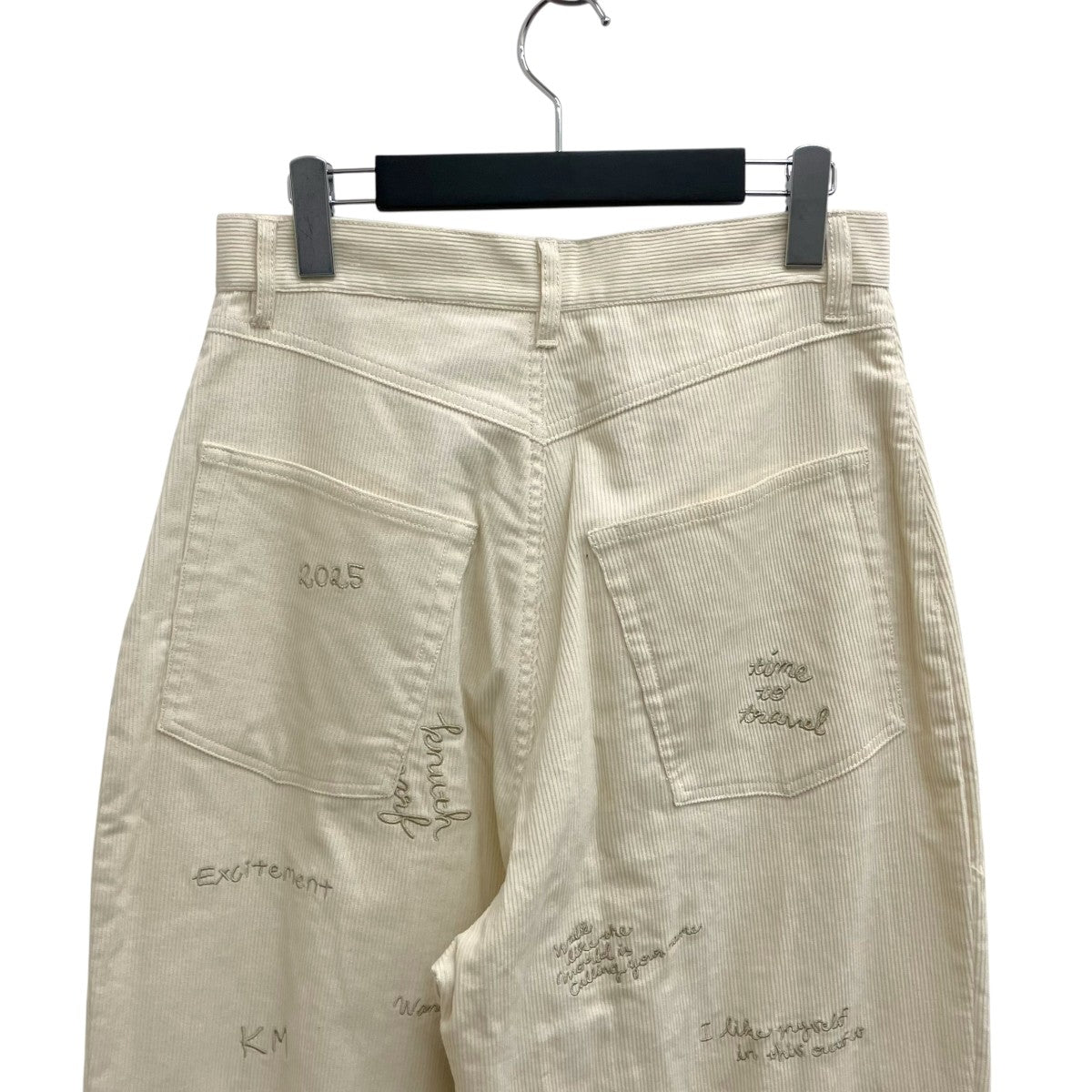 embroidered corduroy pantsコーデュロイパンツKM25AN06