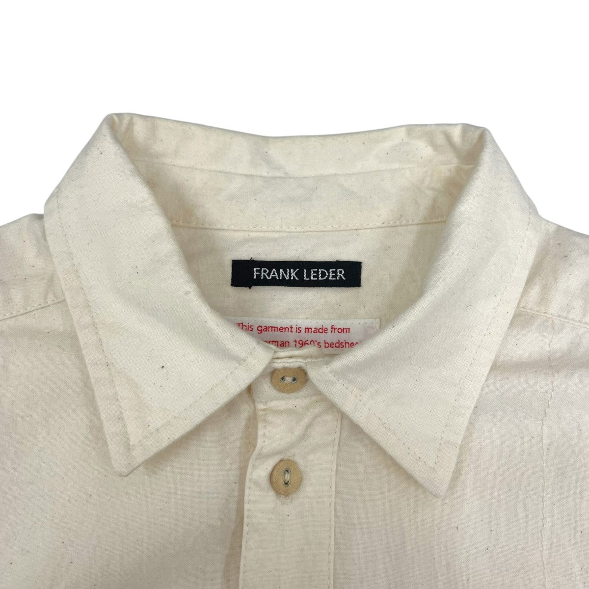 FRANK LEDER 60sVINTAGE BEDSHEET長袖シャツ0916011 古着・中古-4枚目のアイテム画像