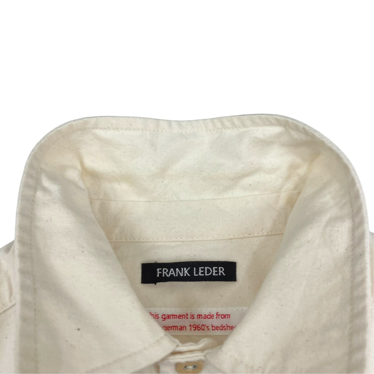 FRANK LEDER 60sVINTAGE BEDSHEET長袖シャツ0916011 古着・中古-5枚目のアイテム画像