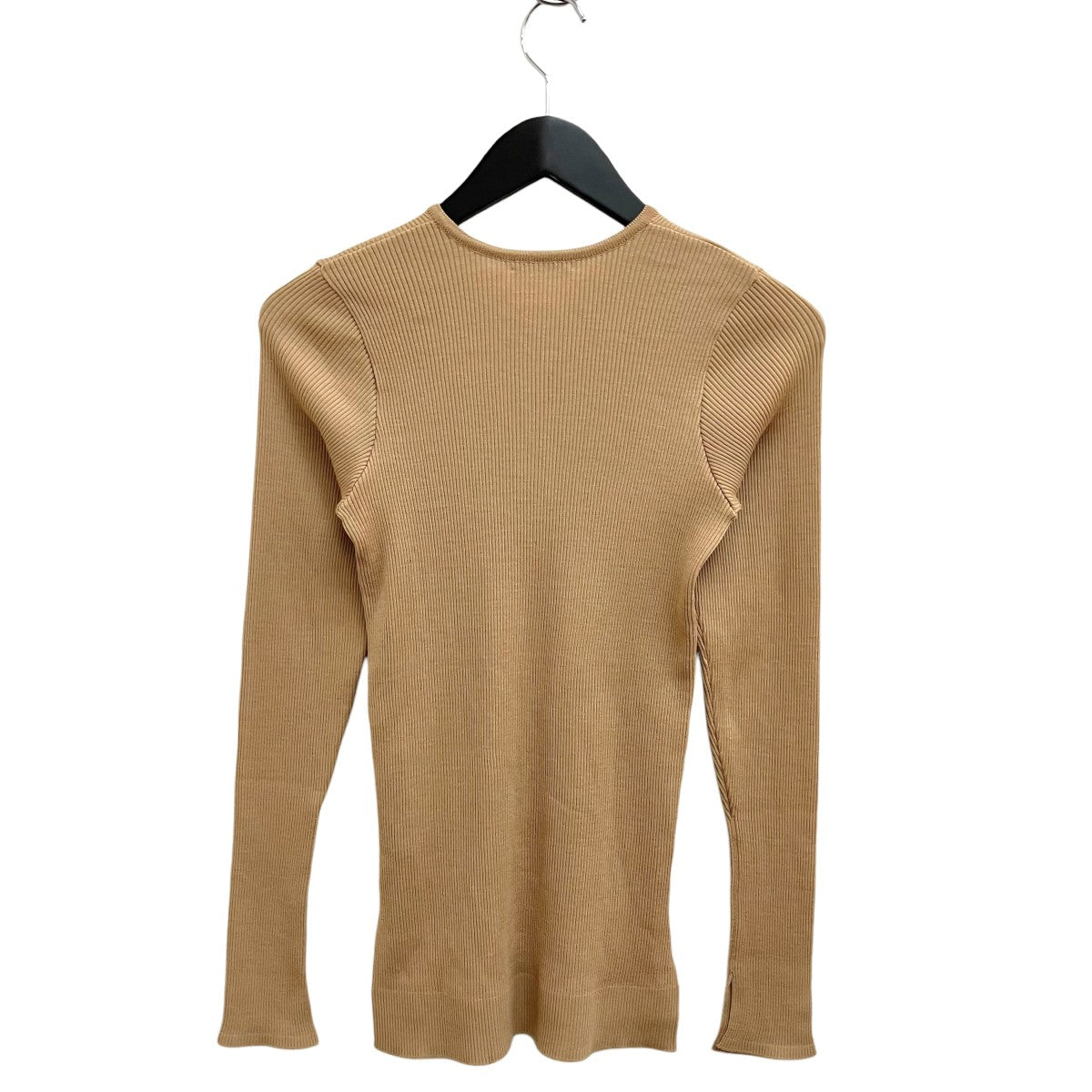 AURALEE SUPER FINE WOOL RIB KNIT Vネック薄手ニットA9AV02TR 古着・中古-2枚目のアイテム画像