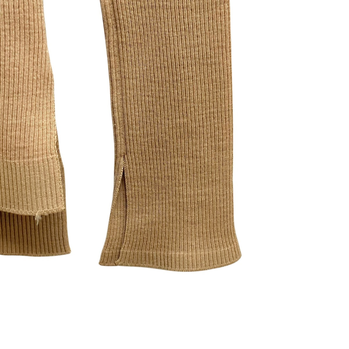 AURALEE SUPER FINE WOOL RIB KNIT Vネック薄手ニットA9AV02TR 古着・中古-4枚目のアイテム画像