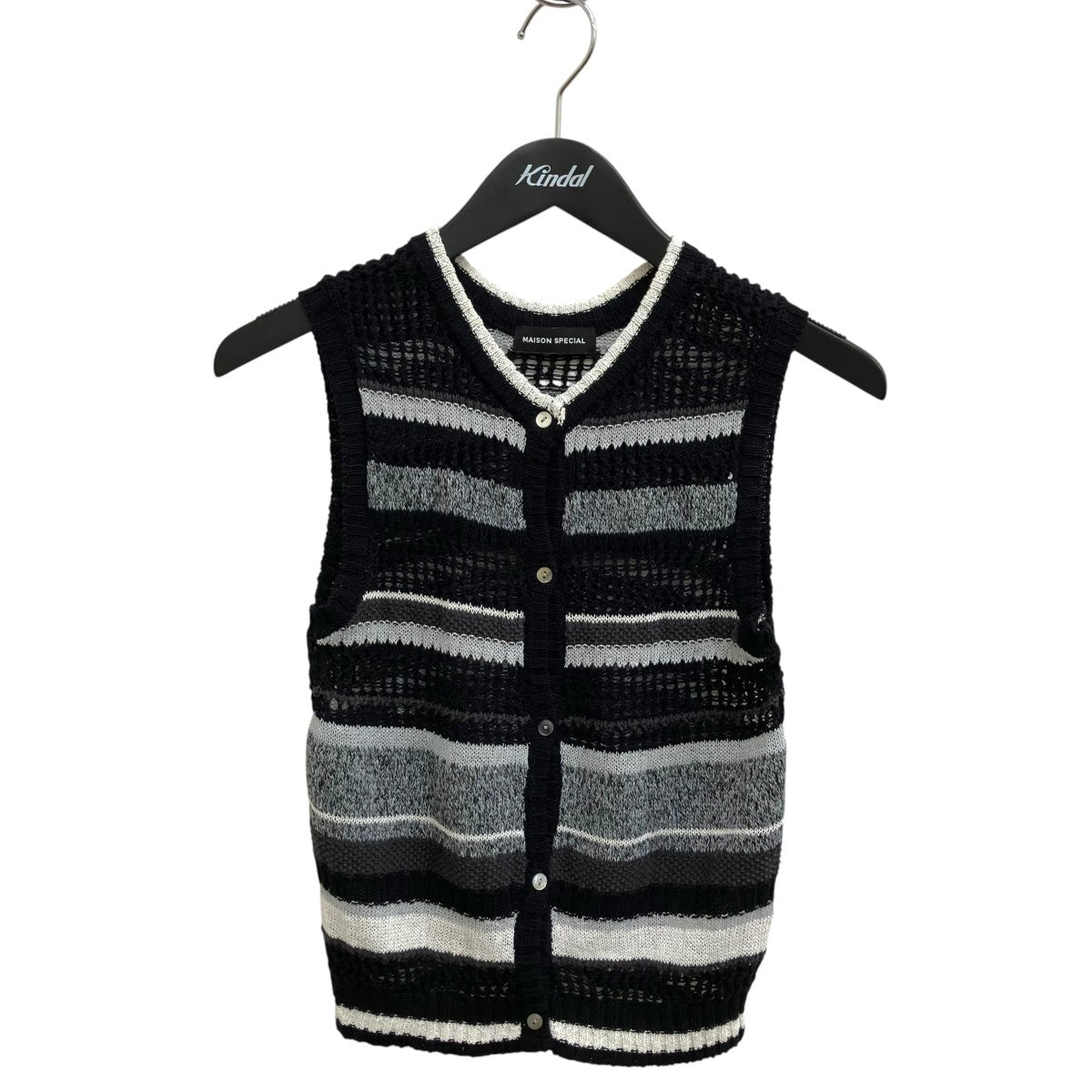 2way Multi Border Tank Topニットベスト21251365707