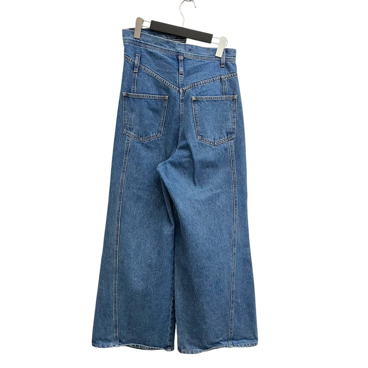ターンバックウエストワイドデニムデニムパンツ21231465206