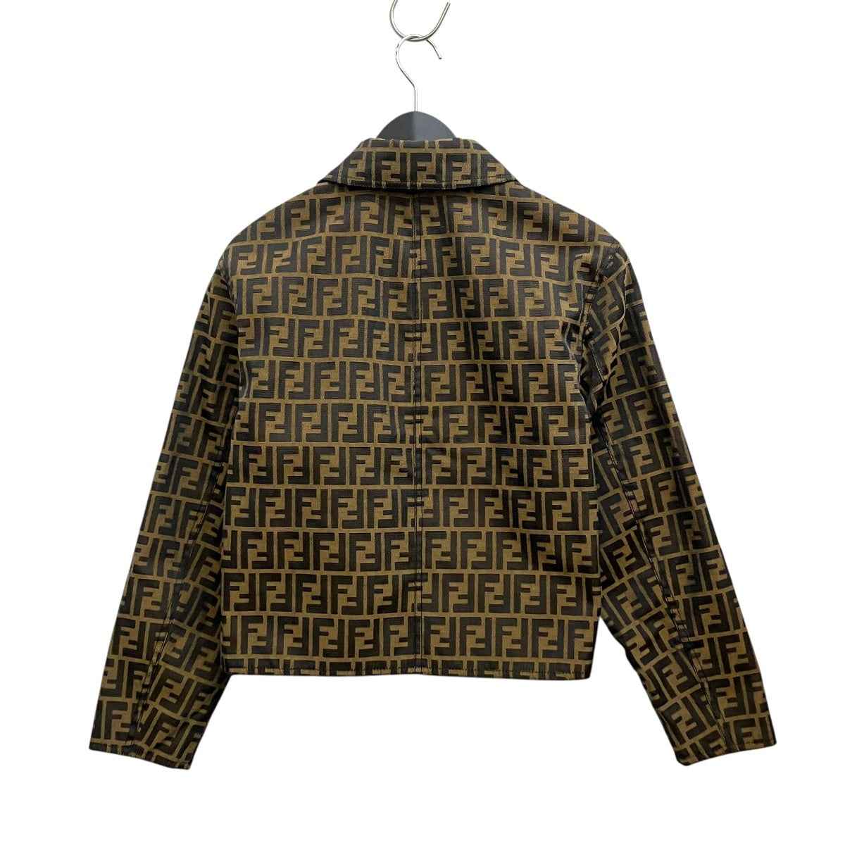 FENDI(フェンディ) ズッカ柄リバーシブルジャケット ブラウン サイズ