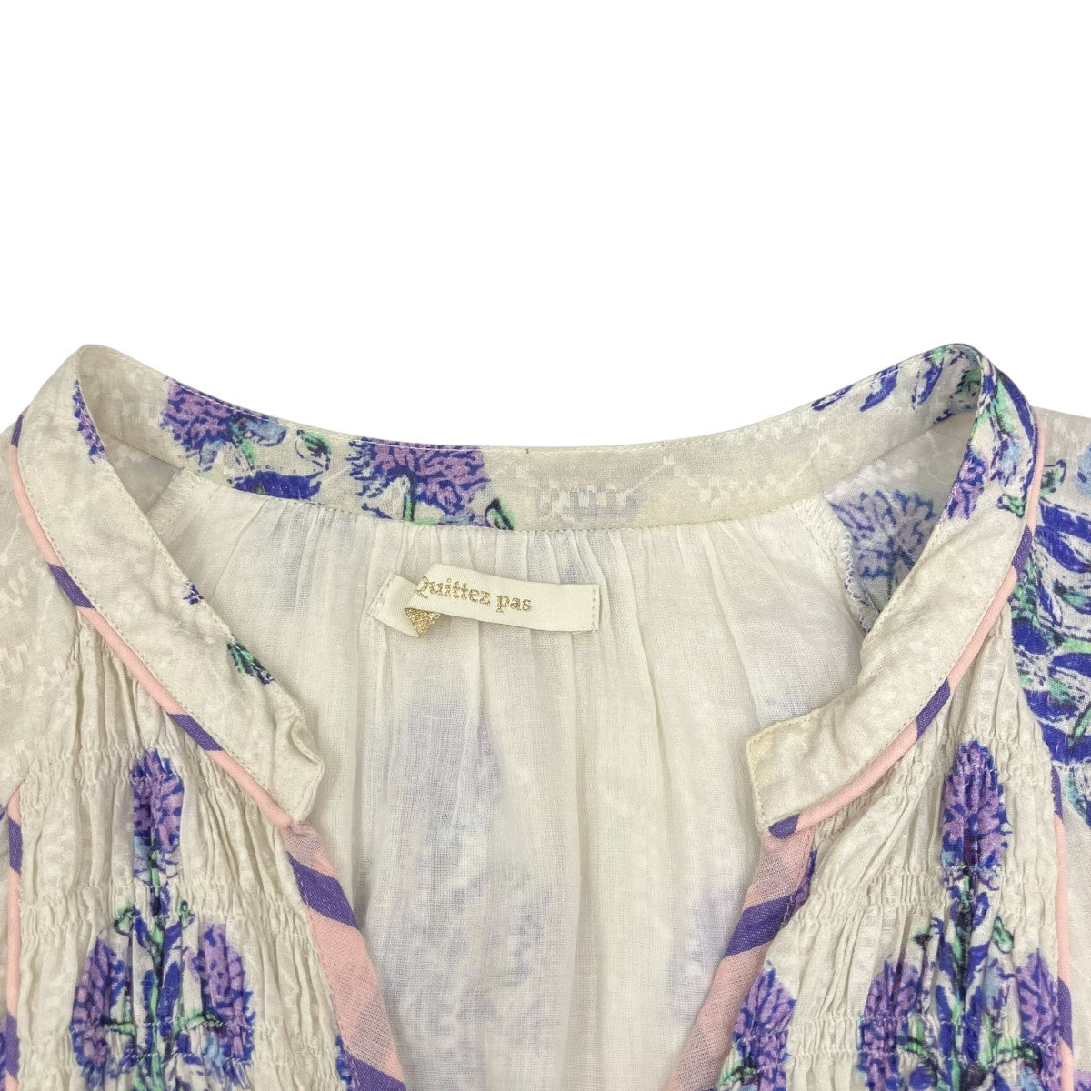 COTTON JQD MARIGOLD PRINT花柄長袖ワンピース010441GH1