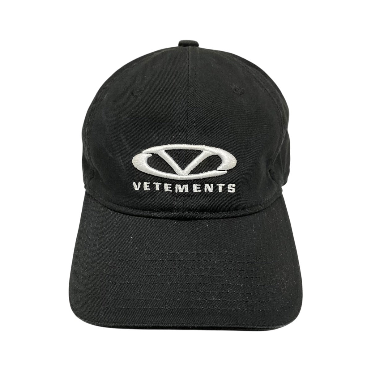 VETEMENTS(ヴェトモン) OVAL LOGO CAPキャップ ブラック｜【公式