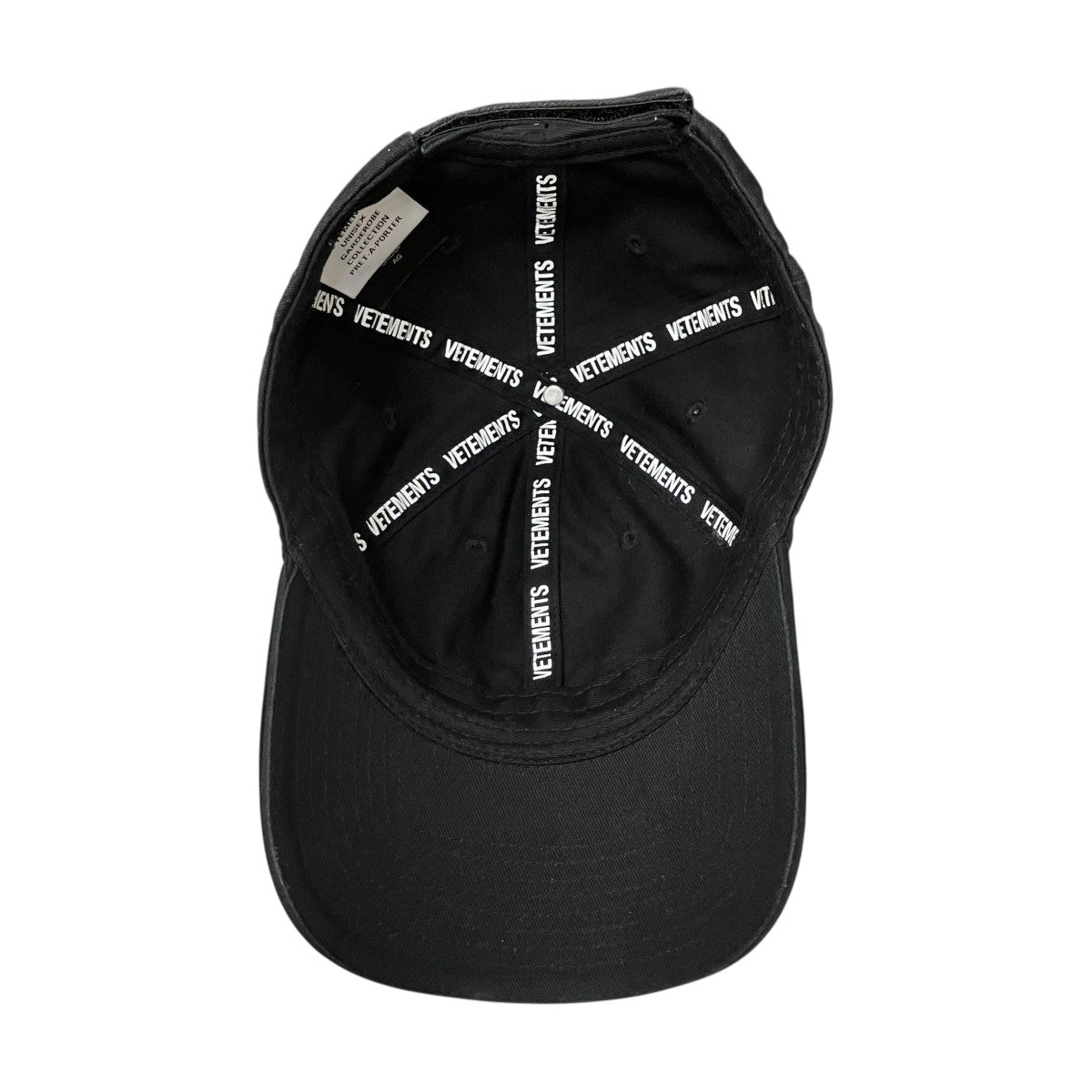 VETEMENTS(ヴェトモン) OVAL LOGO CAPキャップ ブラック｜【公式