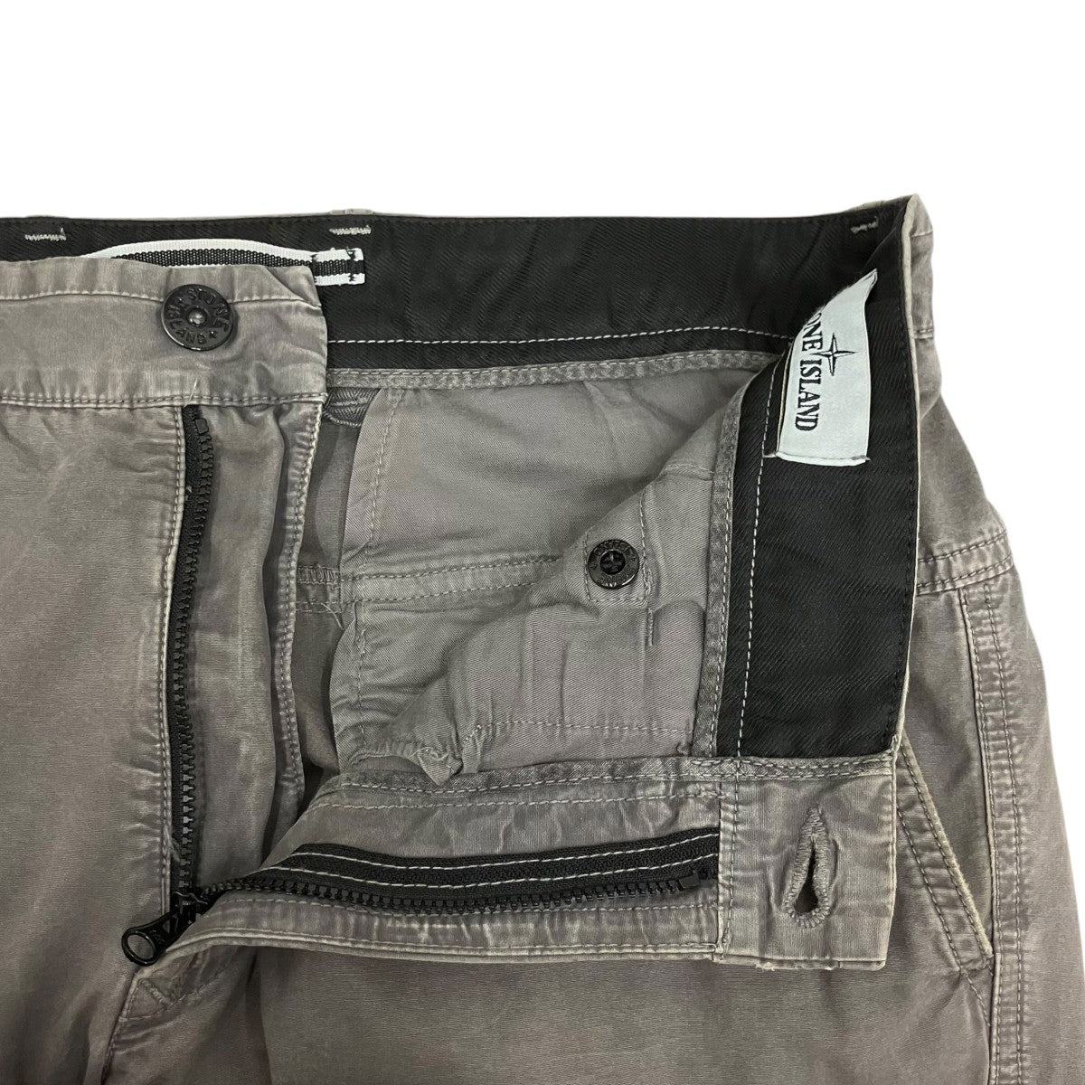 STONE ISLAND BRUSHED COTTON CANVAS OLD EFFECT CARGO PANTSパンツ7215318WA 古着・中古-8枚目のアイテム画像
