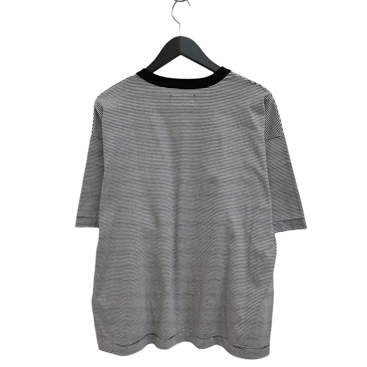 MARKAWARE ORGANIC SUPIMA BORDER COMFORT FIT Teeボーダー半袖TシャツA25A14CS01B 古着・中古-2枚目のアイテム画像