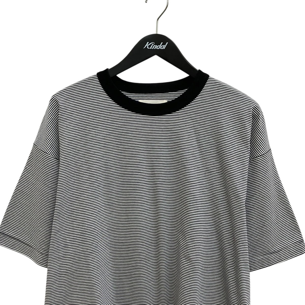 MARKAWARE ORGANIC SUPIMA BORDER COMFORT FIT Teeボーダー半袖TシャツA25A14CS01B 古着・中古-3枚目のアイテム画像