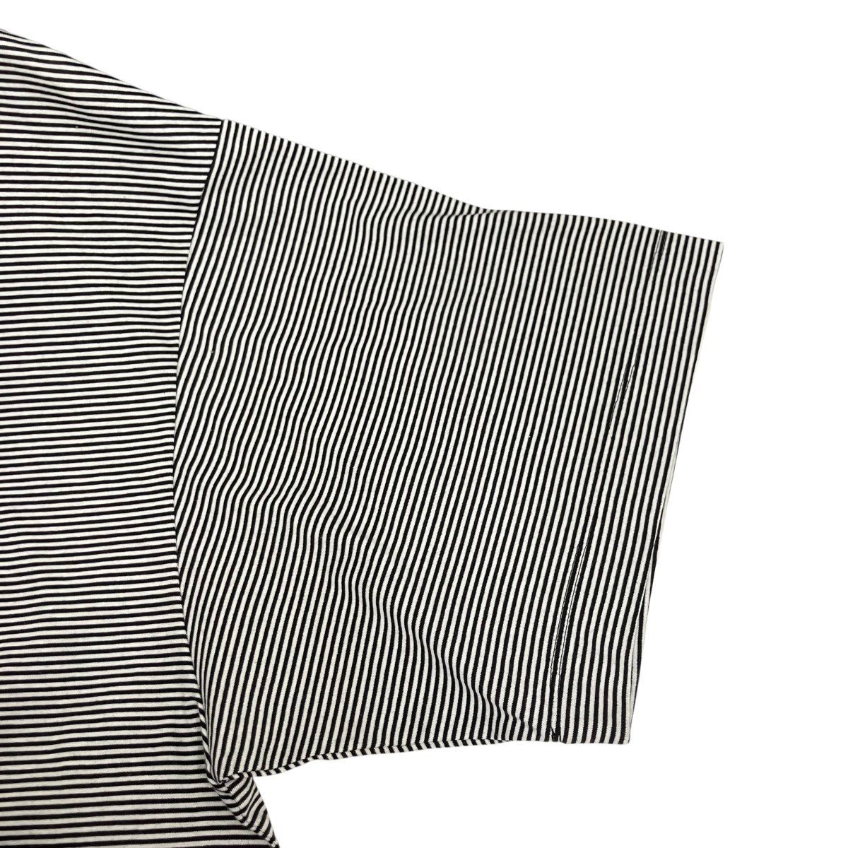 MARKAWARE ORGANIC SUPIMA BORDER COMFORT FIT Teeボーダー半袖TシャツA25A14CS01B 古着・中古-4枚目のアイテム画像