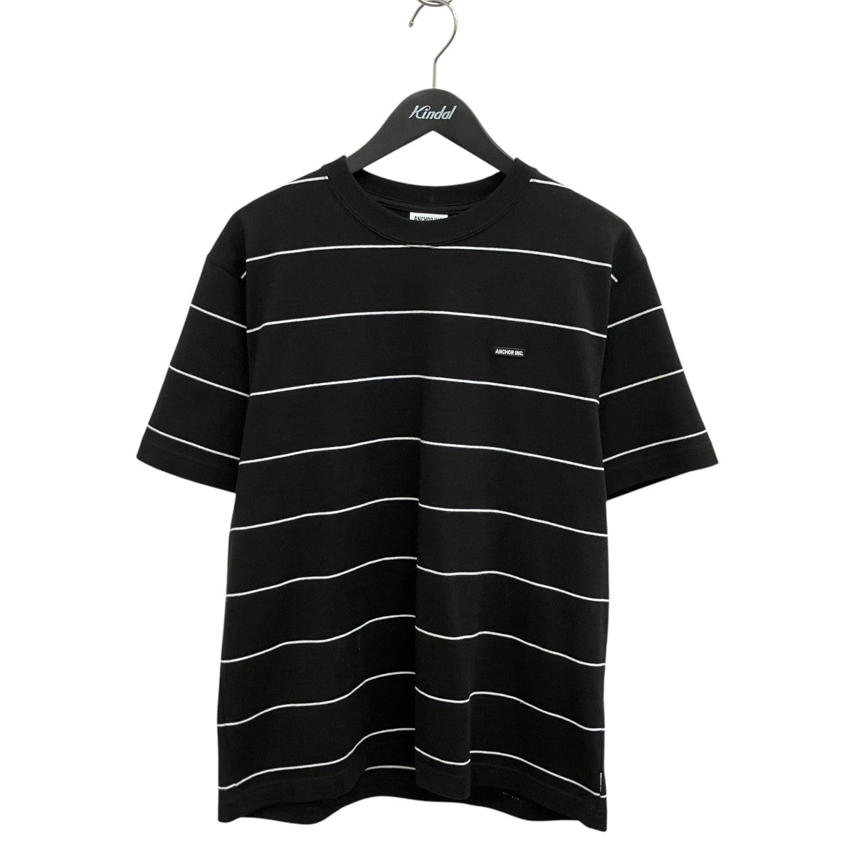 ANCHOR INC． BOLD LOGO PATCHED STRIPED TEE半袖Tシャツ 古着・中古-1枚目のアイテム画像