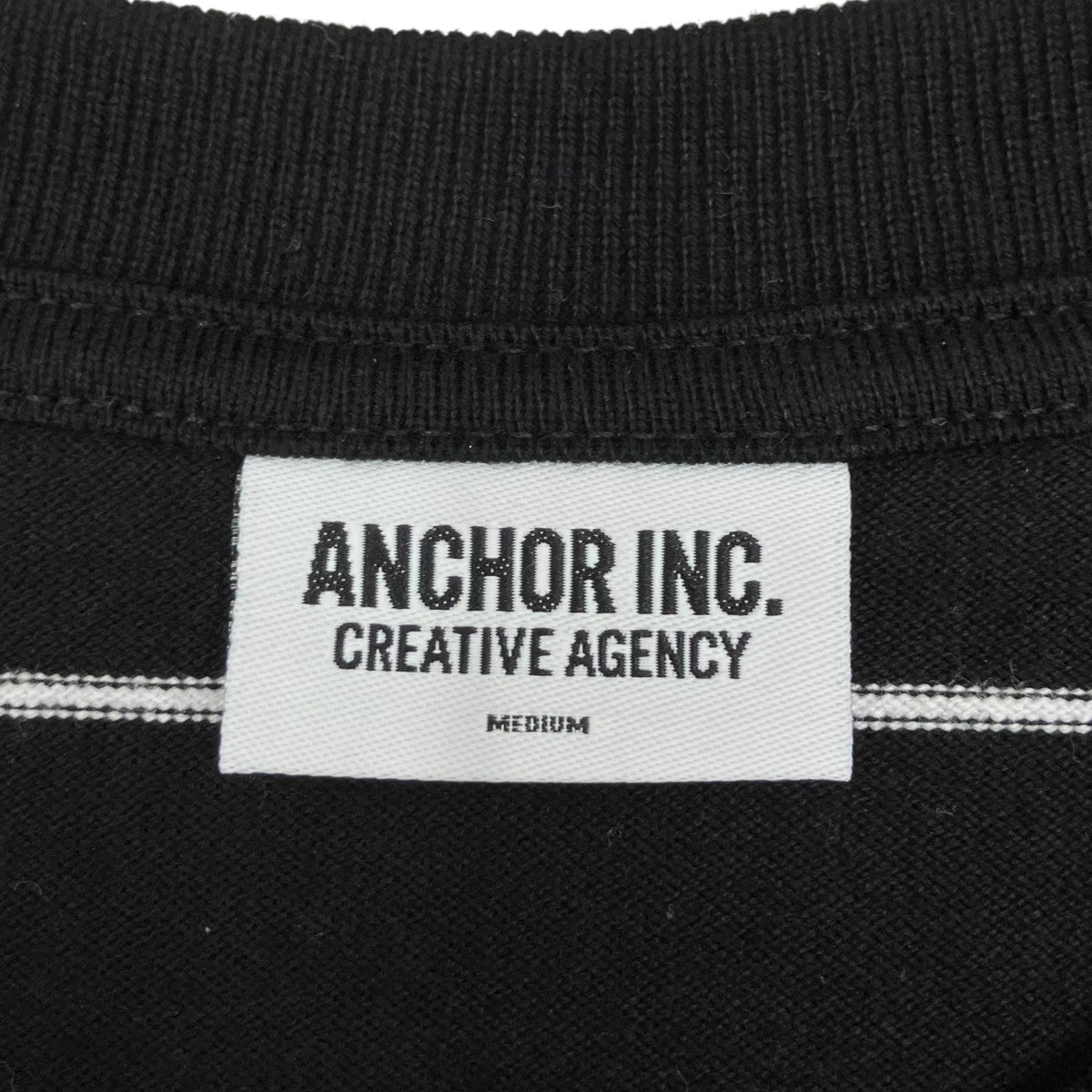 ANCHOR INC． BOLD LOGO PATCHED STRIPED TEE半袖Tシャツ 古着・中古-6枚目のアイテム画像