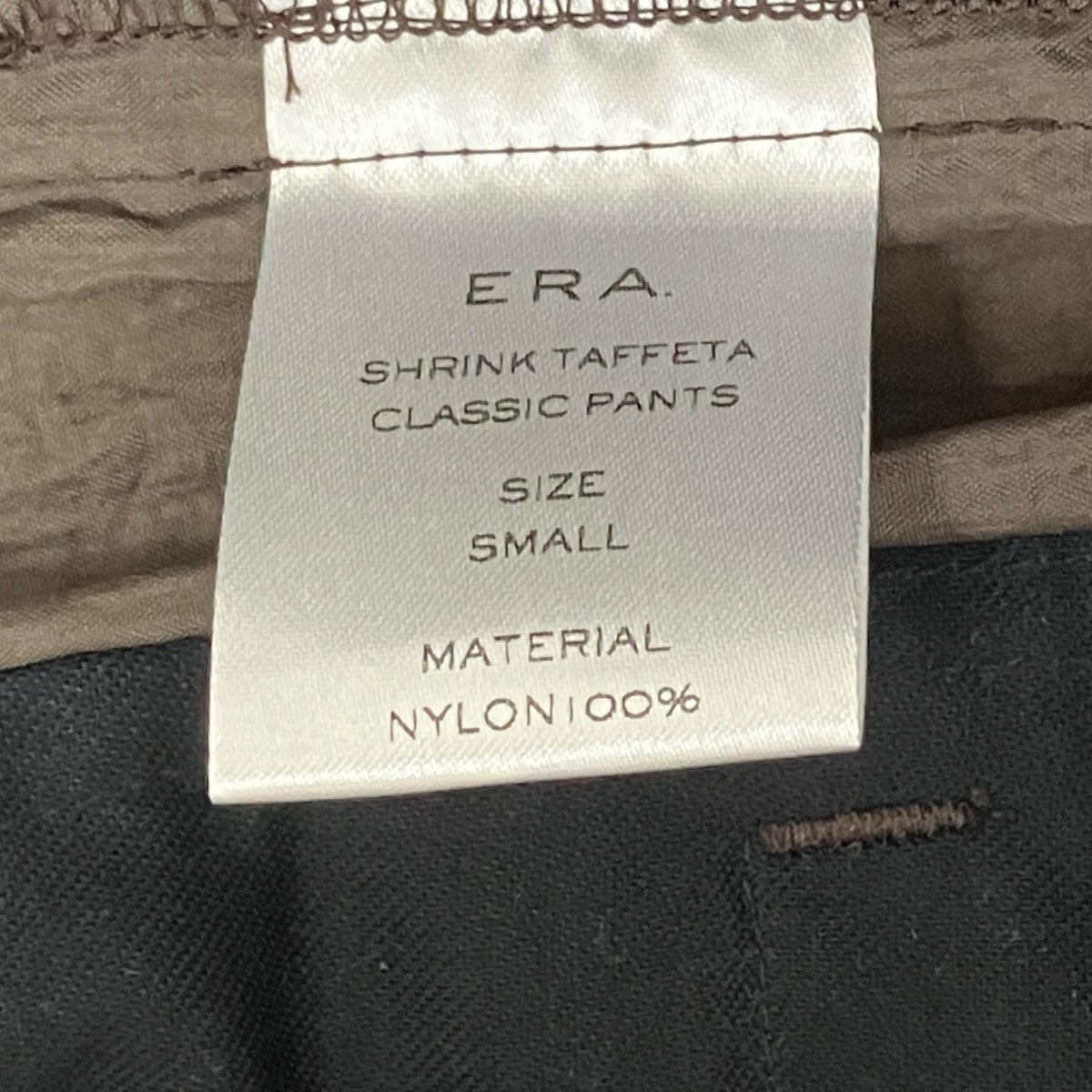 SHRINK TAFFETA CLASSIC PANTS ／TL02ST