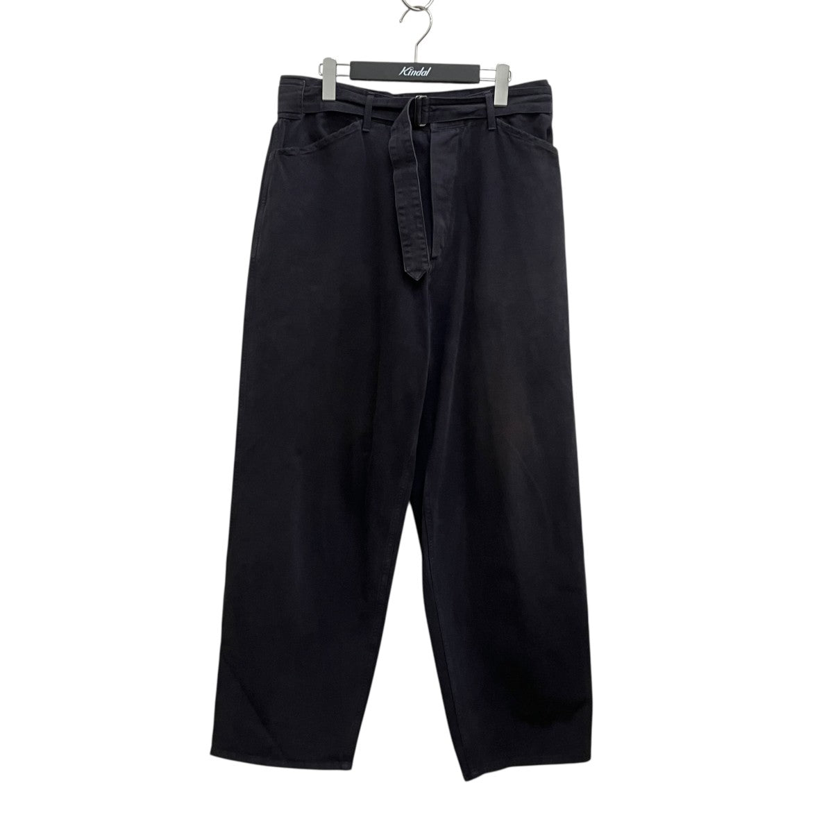 COMOLI 製品染めベルテッドパンツ W03-03014