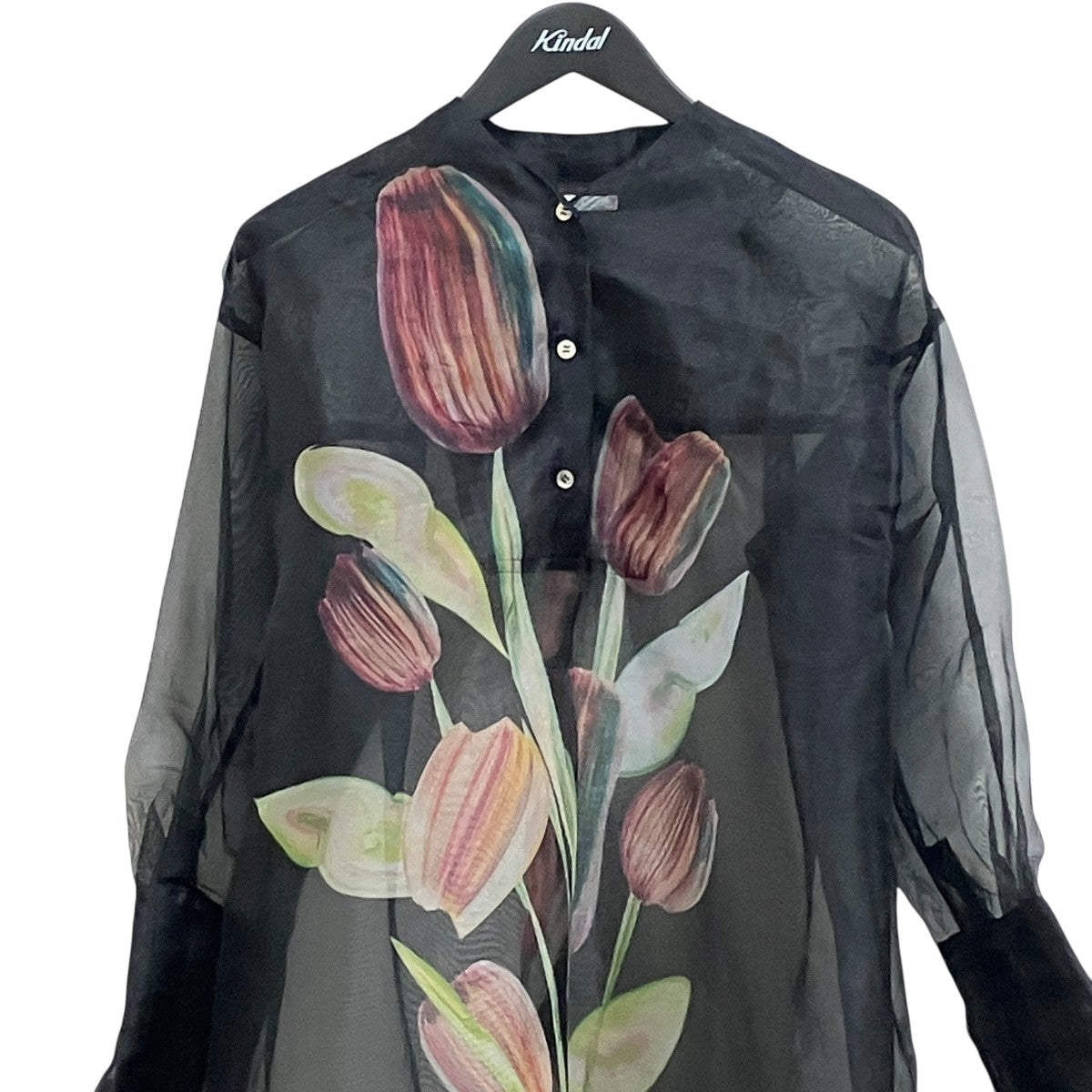 Printed Sheer PulloverブラウスTLM41FJ007