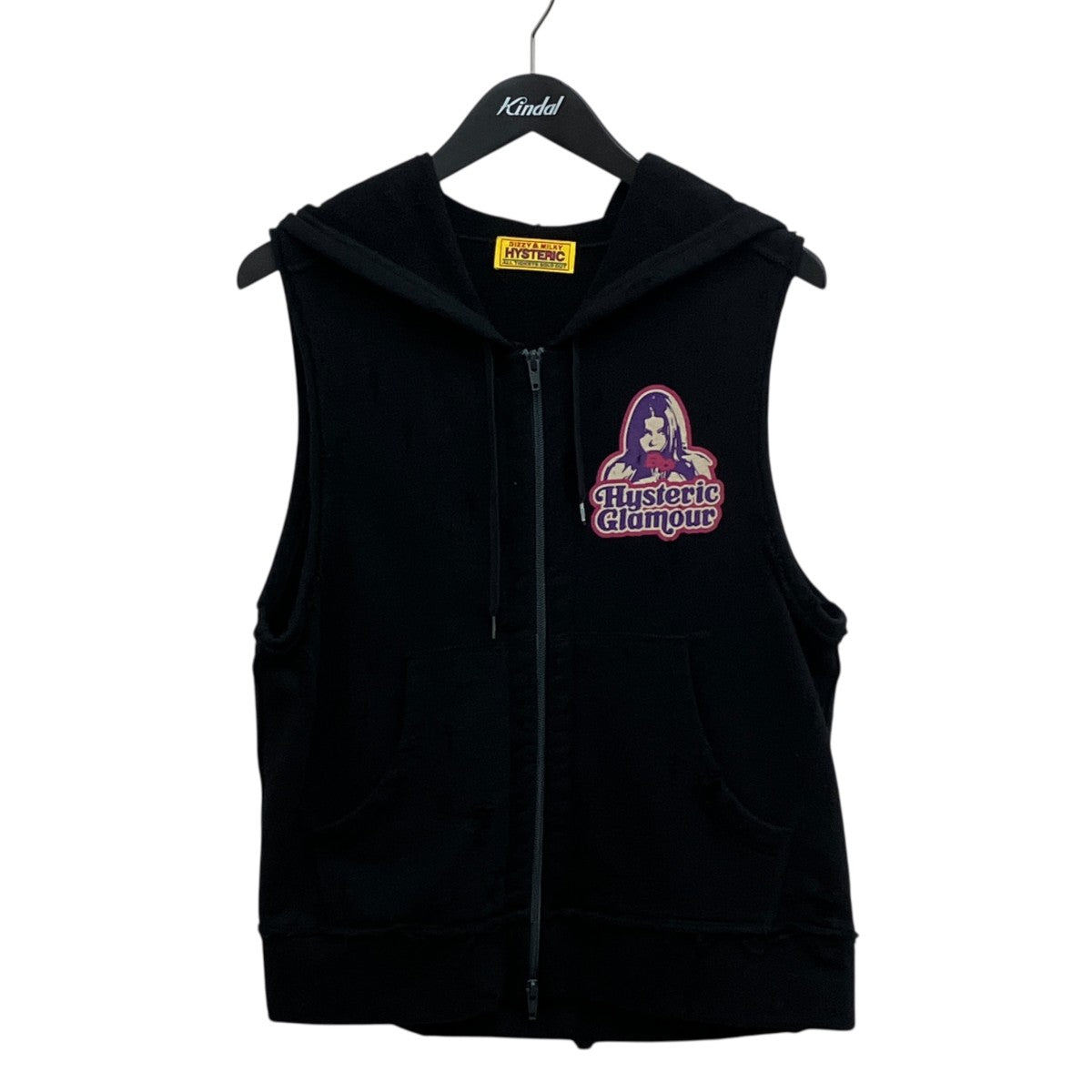 Hysteric Glamour GIRLS TAKE OVERジップベスト01251CF04 古着・中古-1枚目のアイテム画像