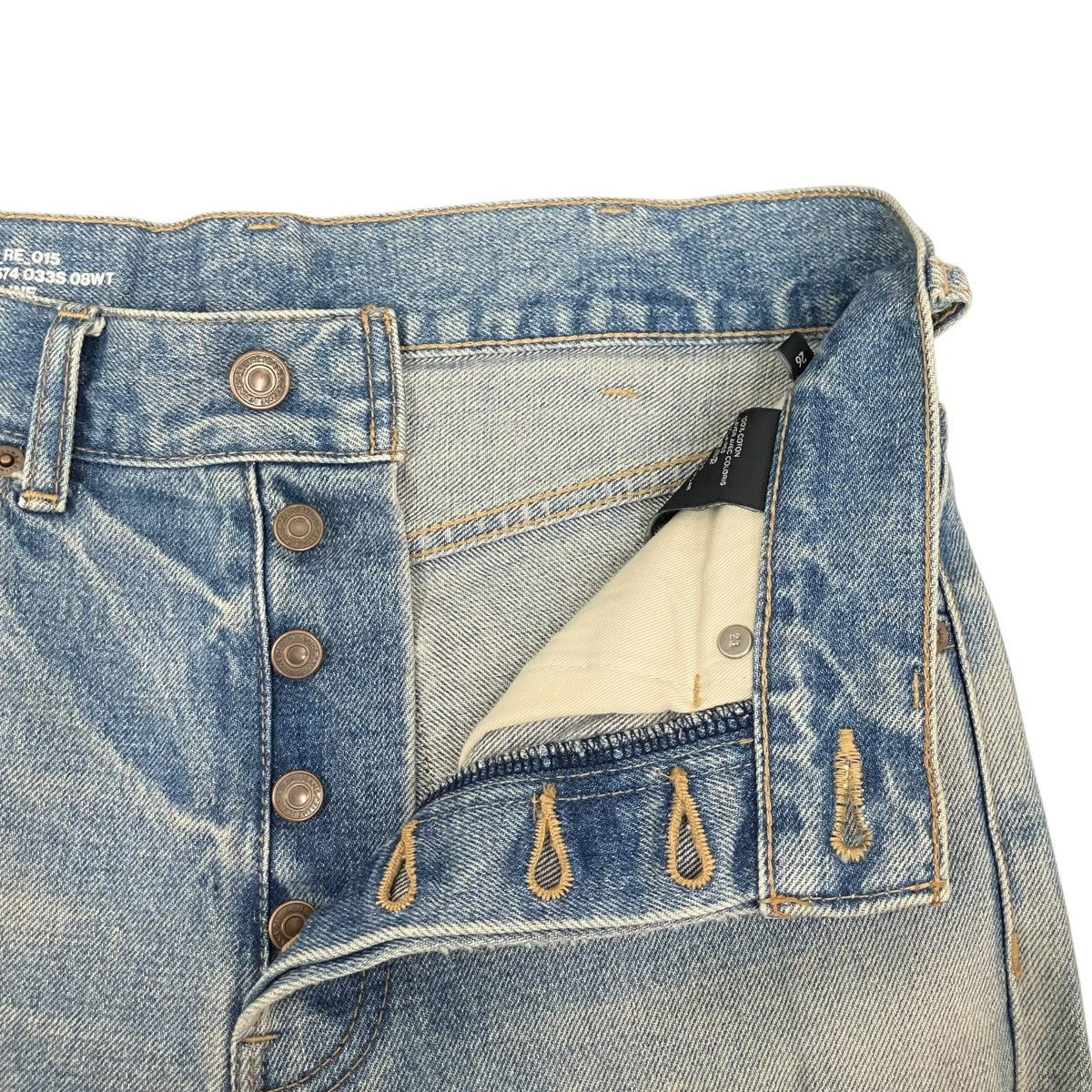 CELINE by Hedi Slimane クラッシュ加工 デニム パンツ N574 033S 08WT 古着・中古-8枚目のアイテム画像