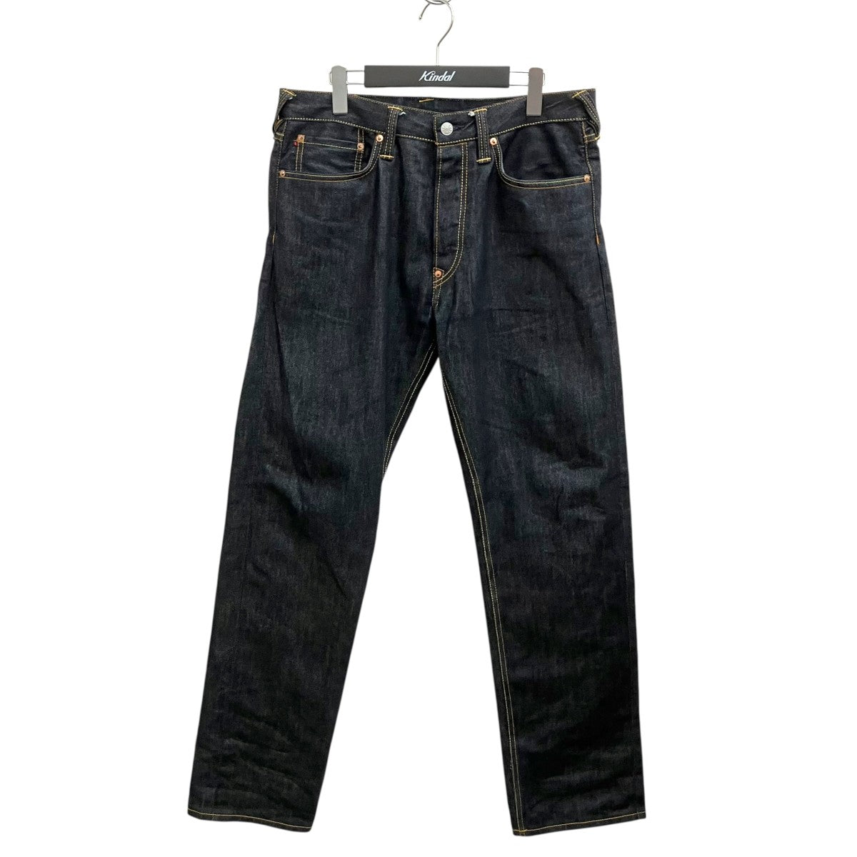 EVISU ダイコックプリントバギージーンズビックカモメペイントデニムパンツlot.2000 古着・中古-1枚目のアイテム画像